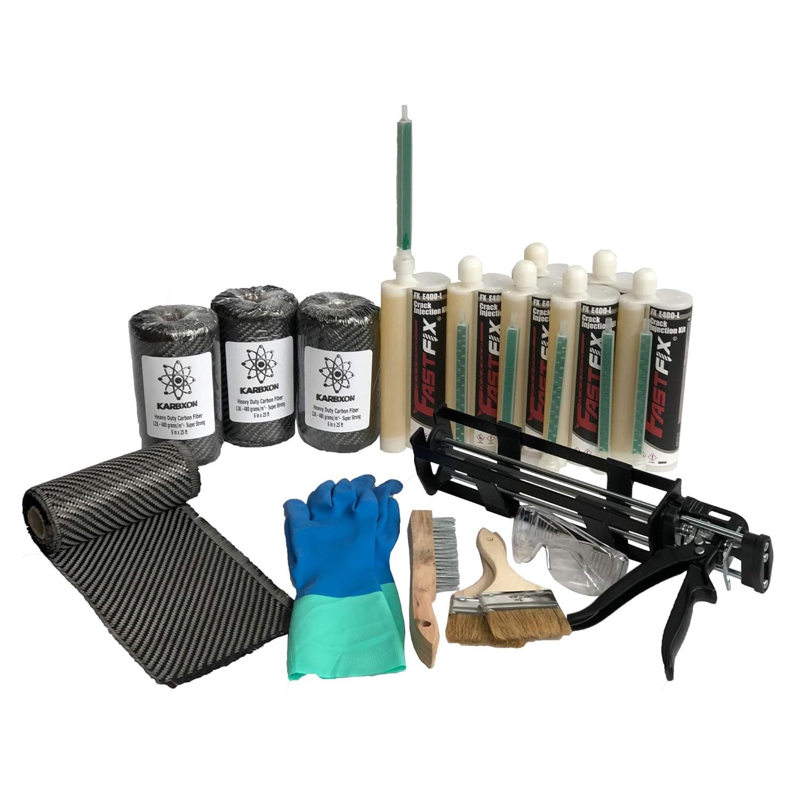 Kit de Reparación de Pared FastFix - Fibra de Carbono 30.48 m