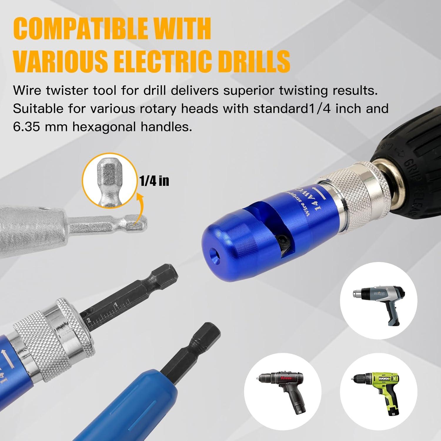 Destripador de Cables LANGSKIP'S 5-en-1 para Taladro 0.66kg