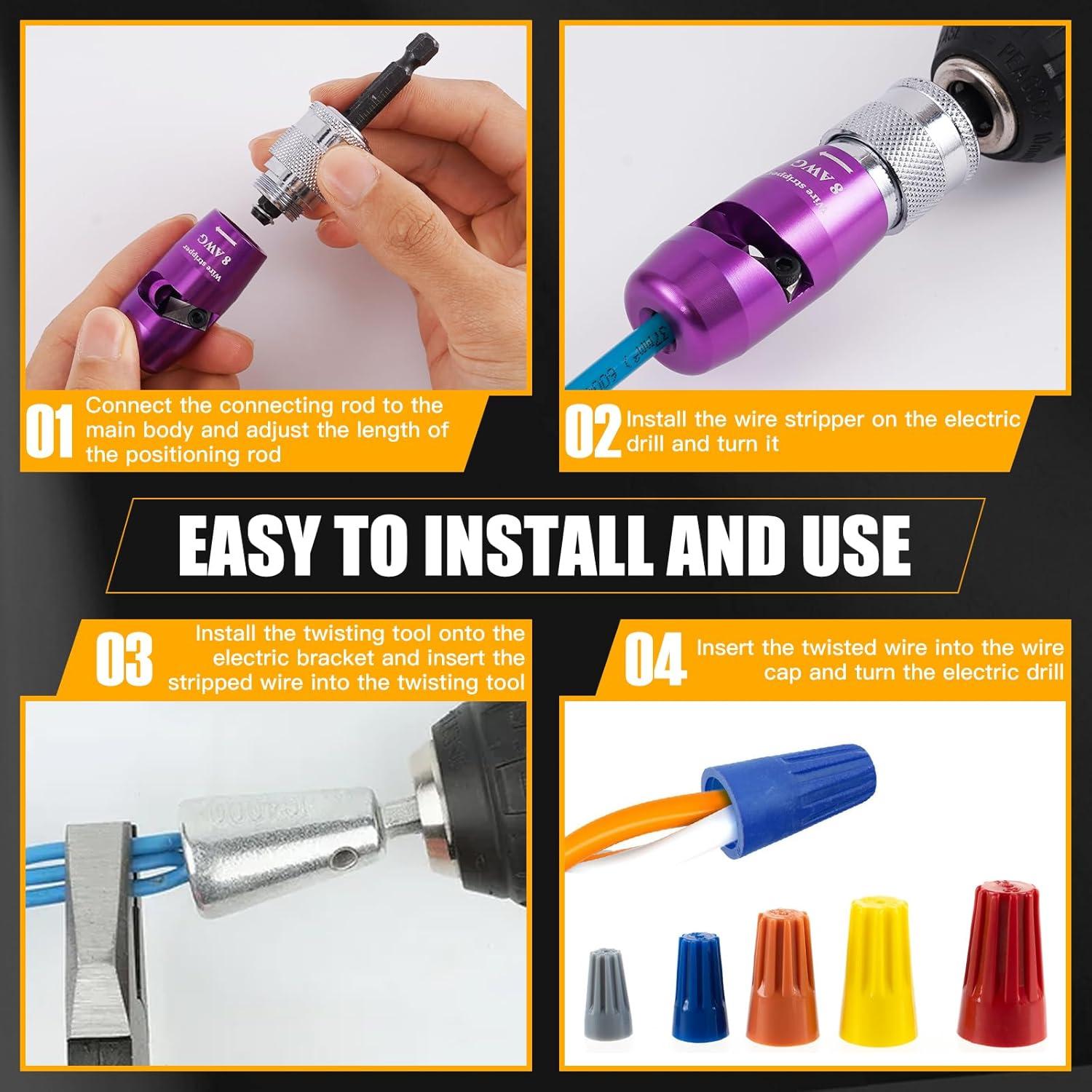 Destripador de Cables LANGSKIP'S 5-en-1 para Taladro 0.66kg