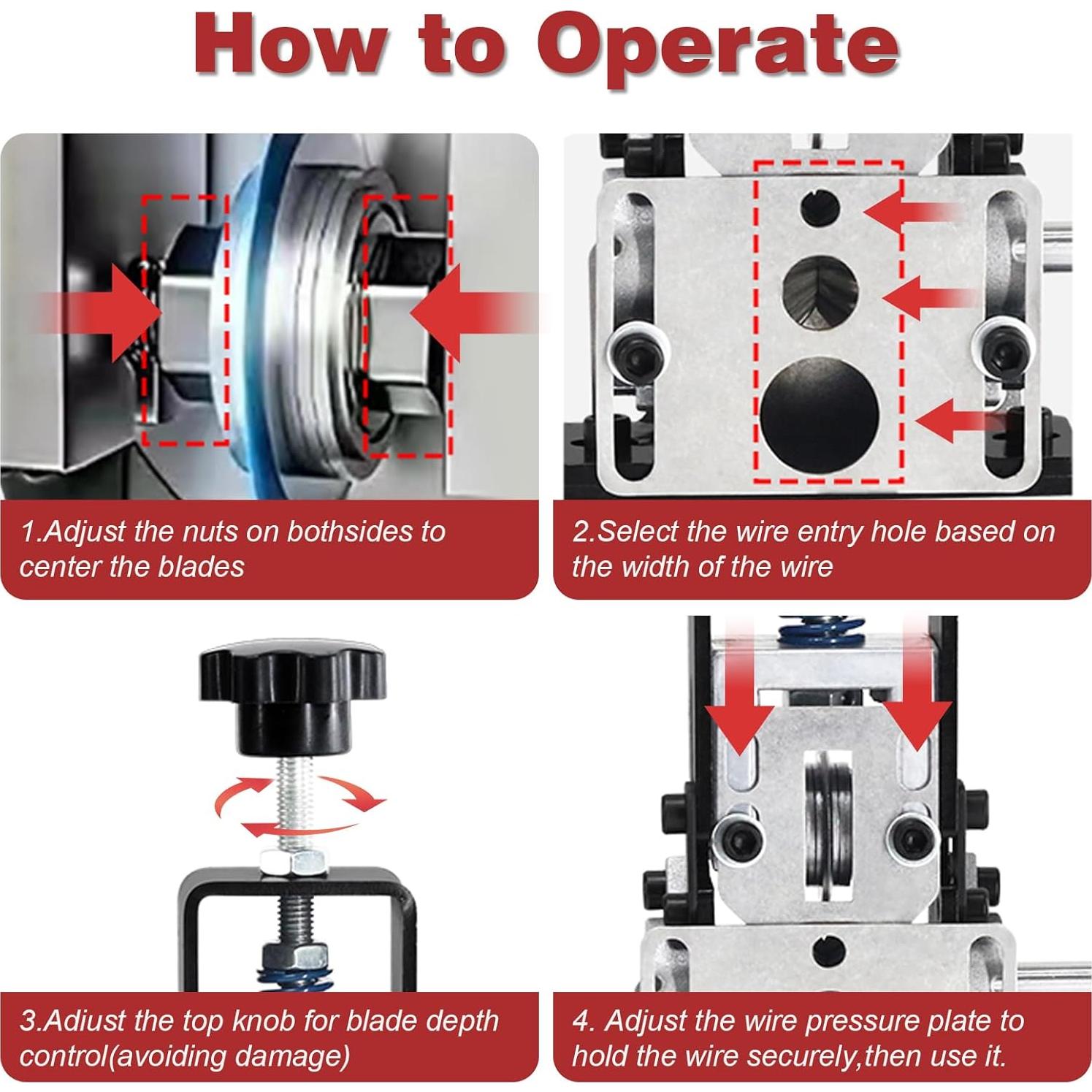 Desforrador de Cables Manual JoyCub FH-WSM-25 0.06-1"