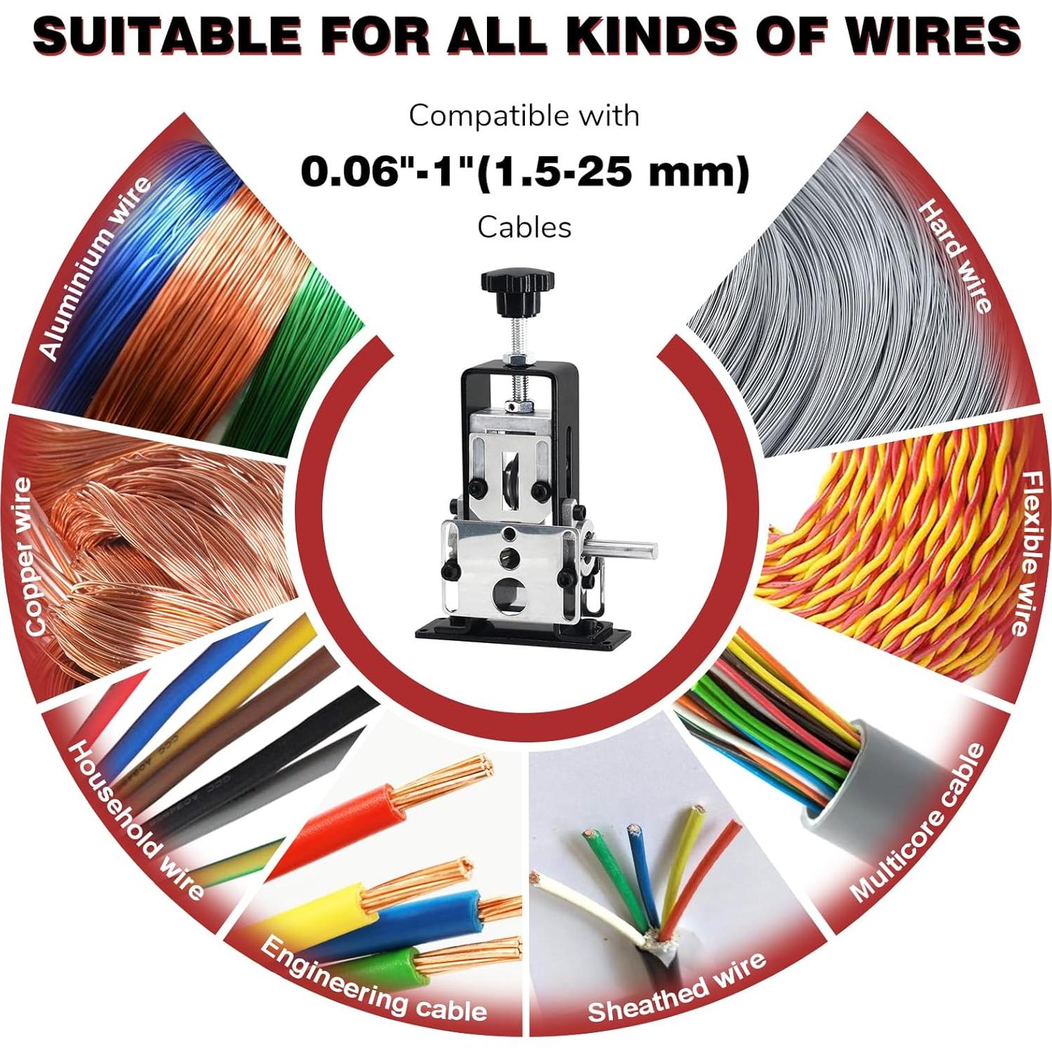 Desforrador de Cables Manual JoyCub FH-WSM-25 0.06-1"