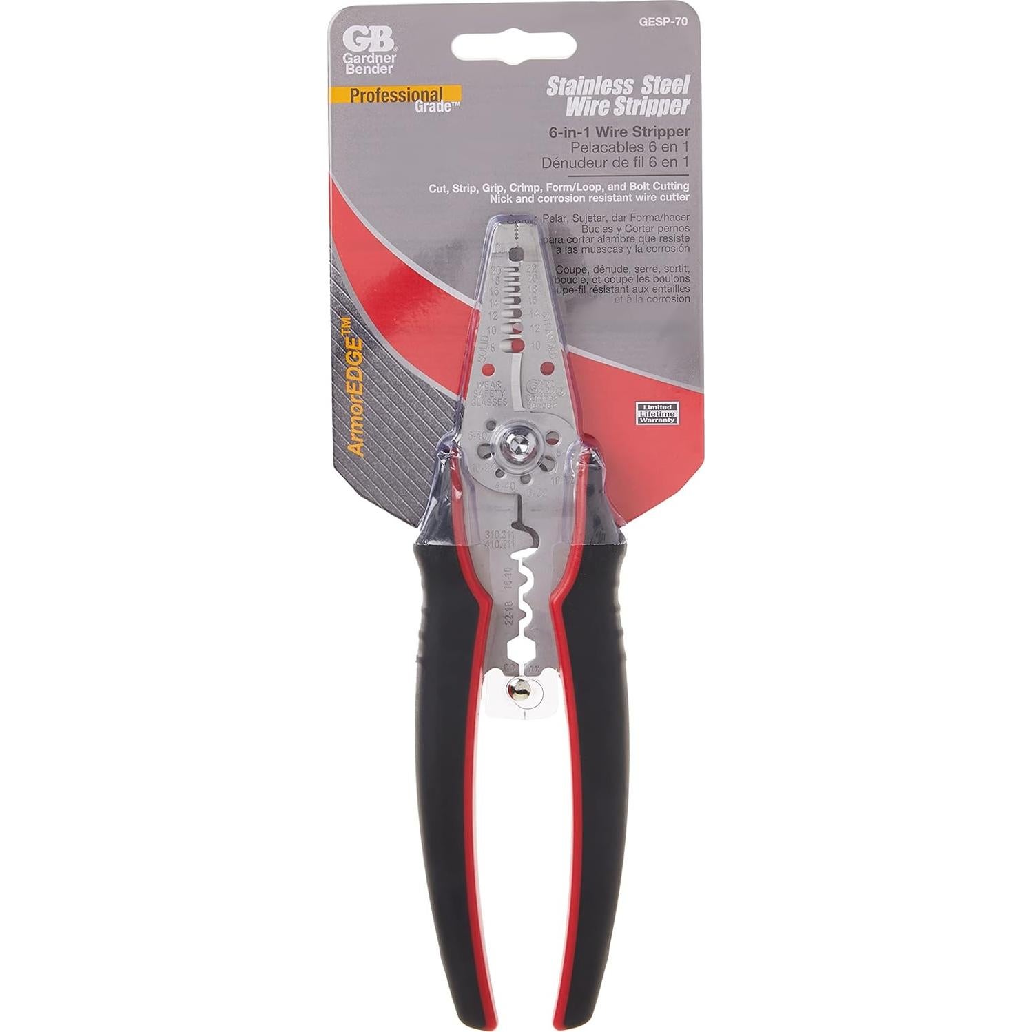 Desforrador y Crimpador Gardner Bender GESP-70 Acero Inoxidable