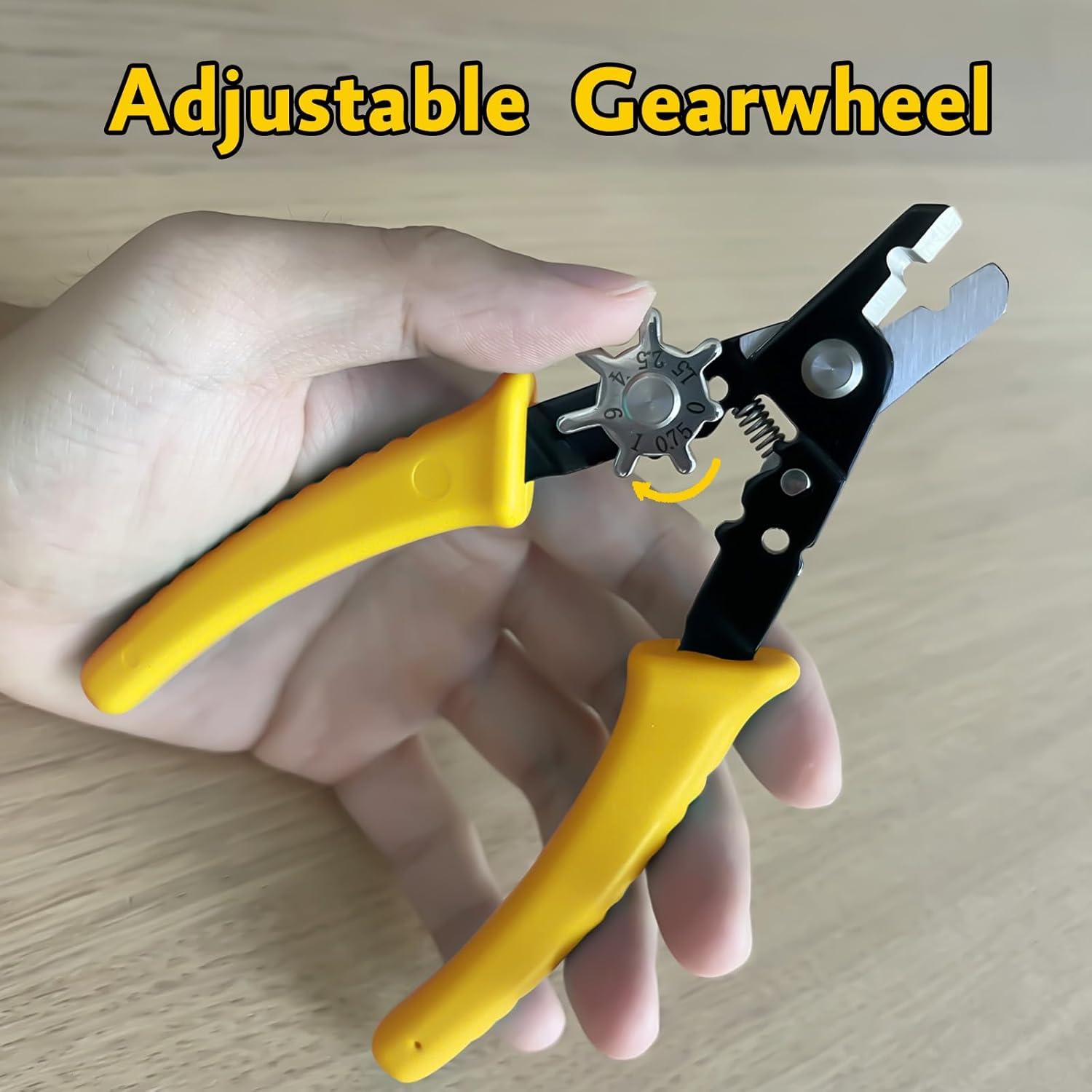 Pelacables Ajustable PolarPulse 2-20 AWG Acero Amarillo