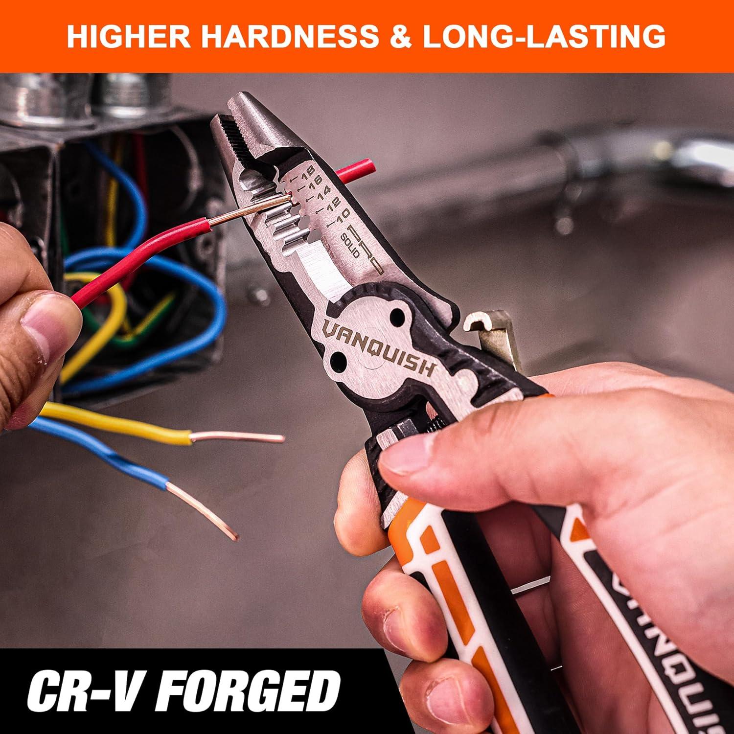 Pelacables Multifuncional Vanquish 3386 - Cortador y Alicates 8 en 1