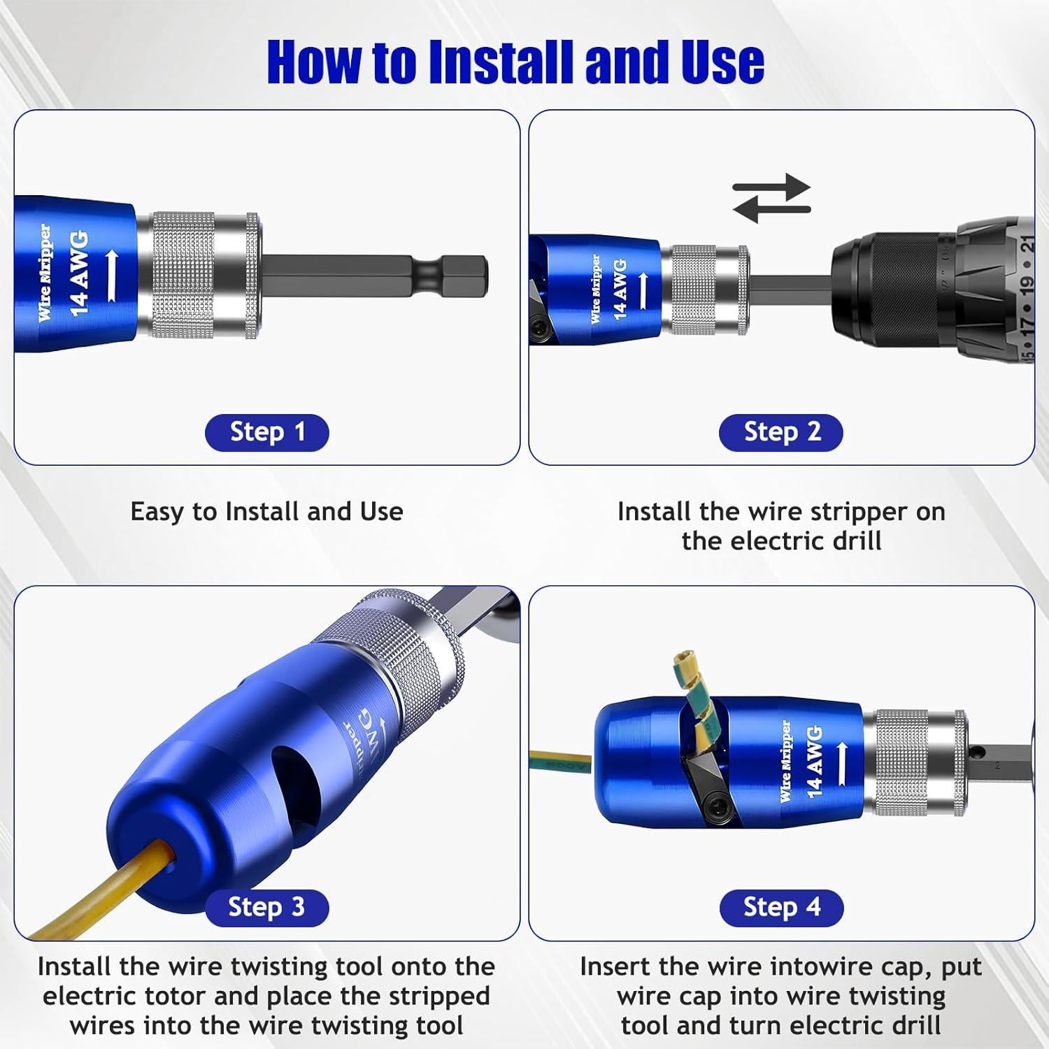 Desforradora de Cables Mozeyerh 8 en 1 con 5 Cuchillas