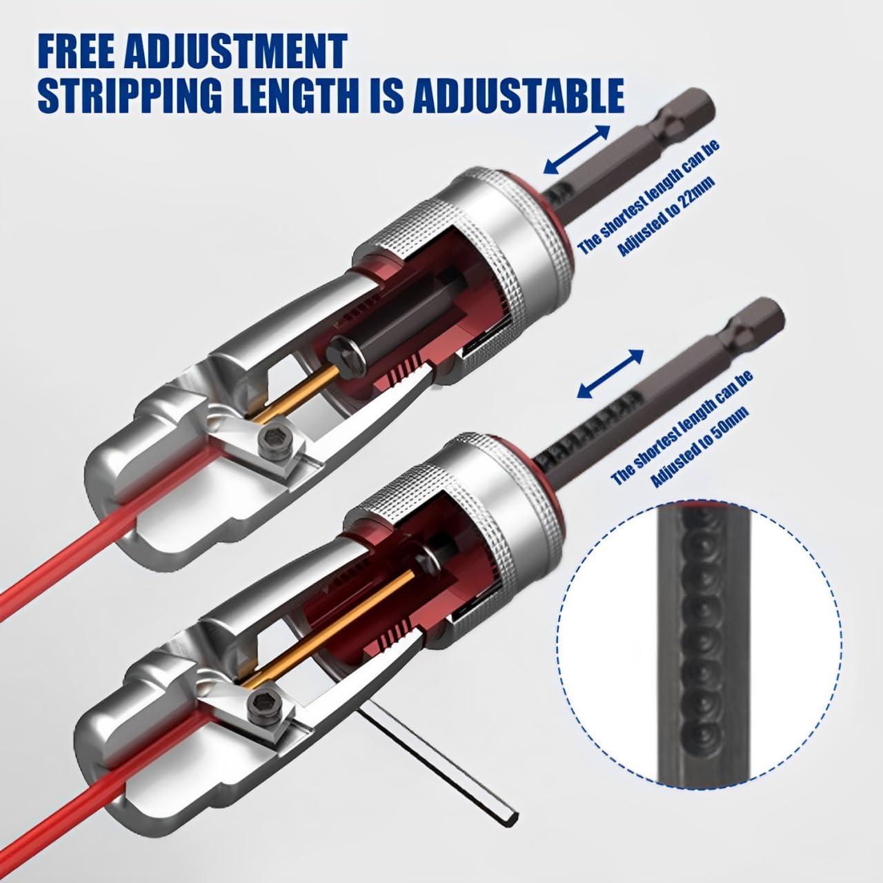 Destripador de Cables SIRDIKA 7 Piezas para Taladro Eléctrico