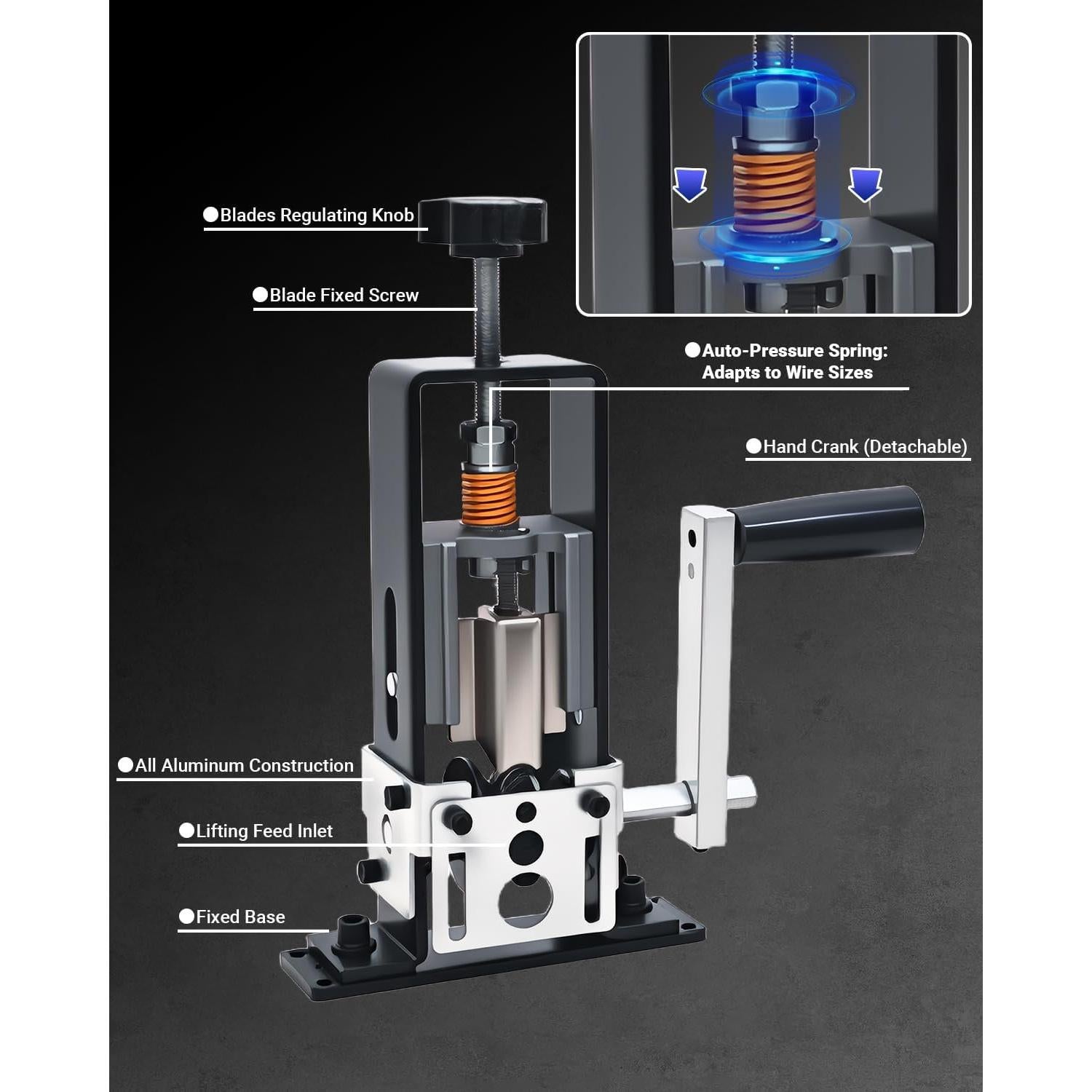 Máquina Desforradora de Cables Vorhixa 1.5-25mm Manual y Eléctrica