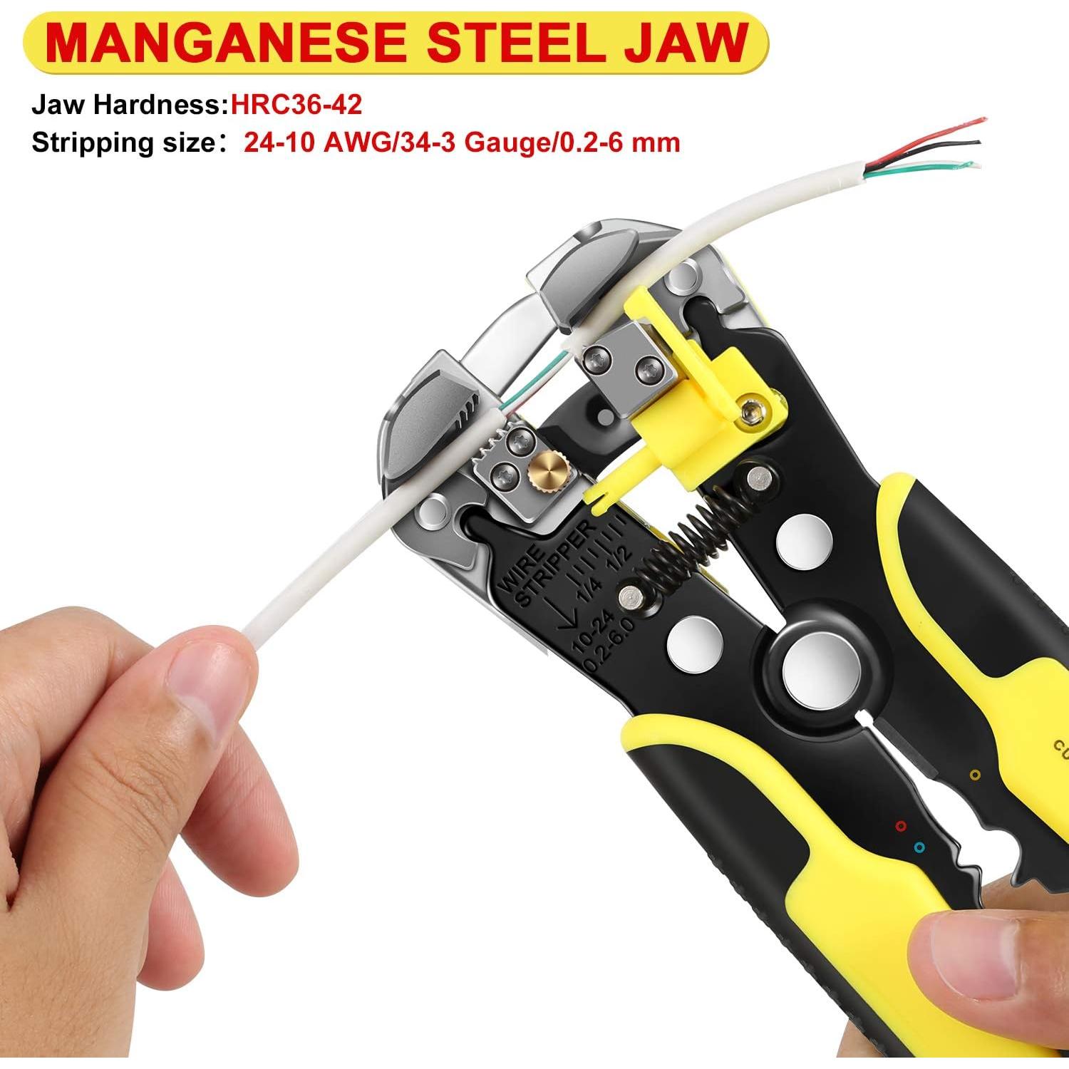 Pelacables Automático Dromild 8" 3 en 1 para Pelar, Cortar, Crimpar