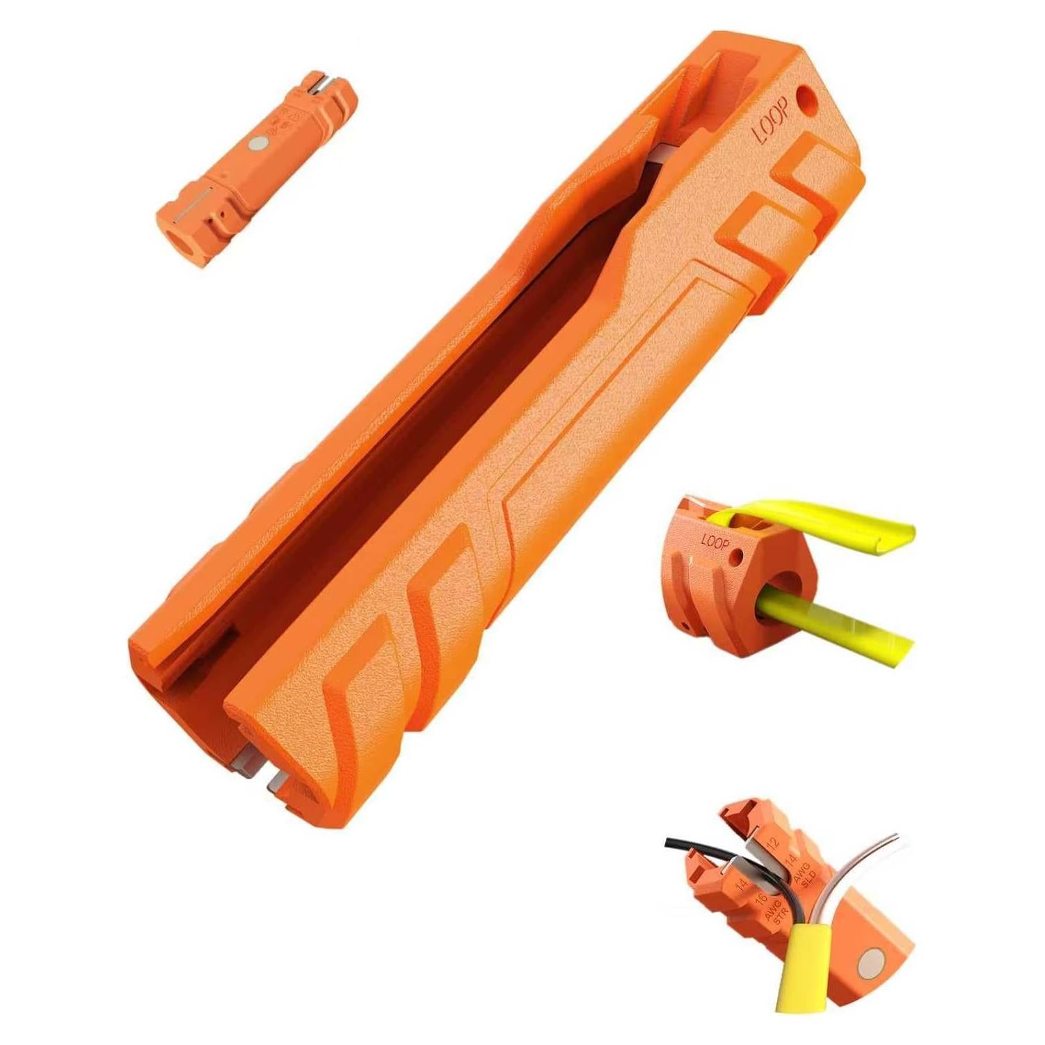 Desforrador de Cables Xiaoqiong 12-14 AWG Naranja Portátil