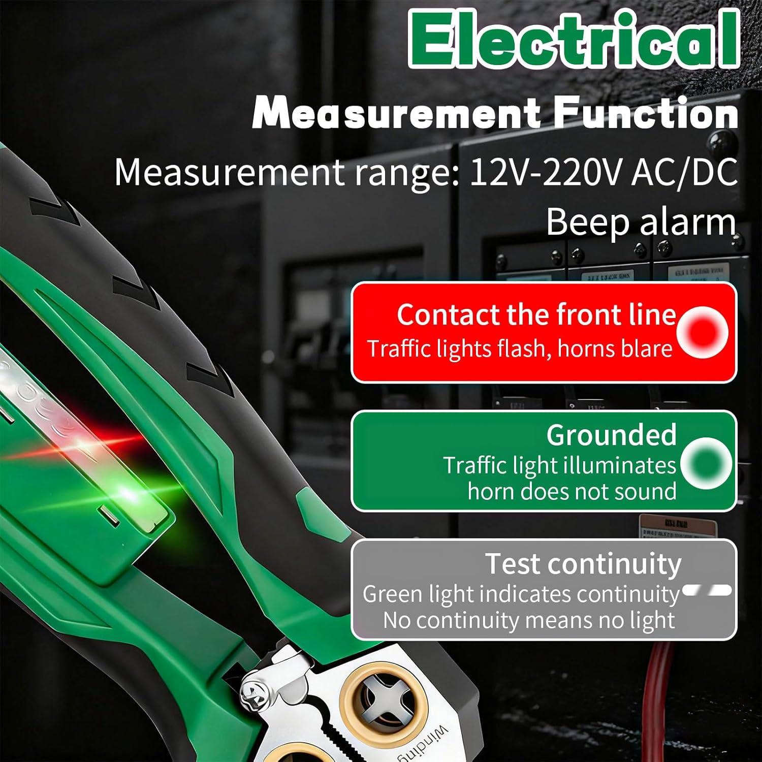Destripador de Cables 8 en 1 JUSTHERE con Probador de Voltaje