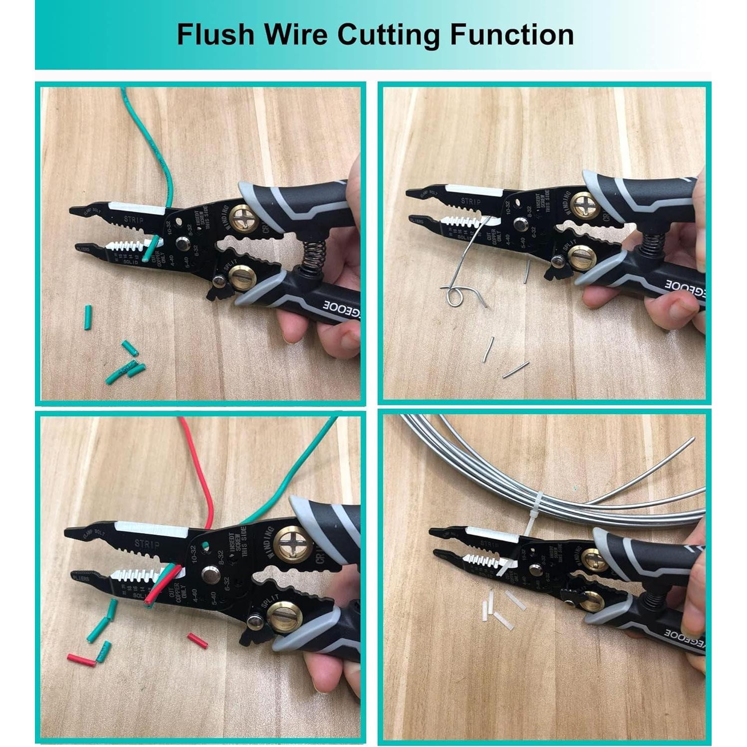 Alicates Pelacables Multifuncionales YEGEOOE 20.32 cm 9 en 1