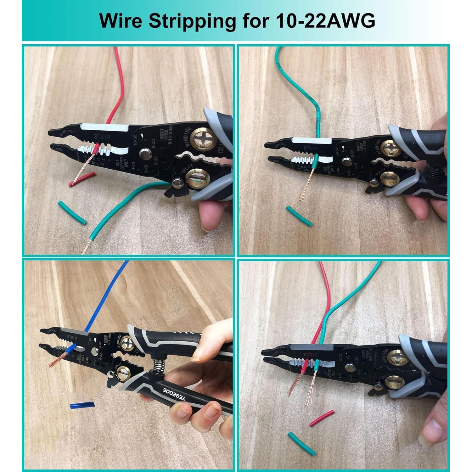 Alicates Pelacables Multifuncionales YEGEOOE 20.32 cm 9 en 1