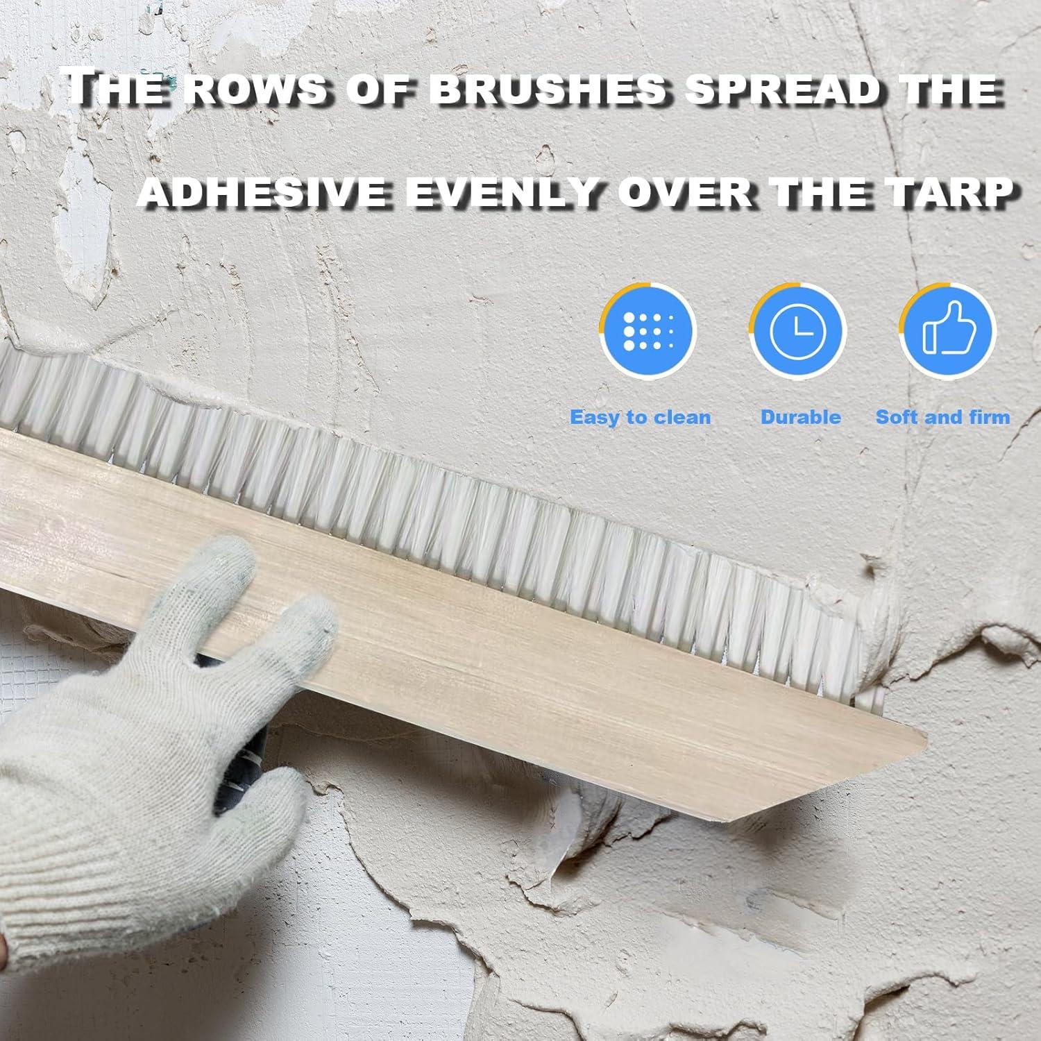 Brocha Grande de Pintura BSMstone 40cm Cerdas Nylon Negra