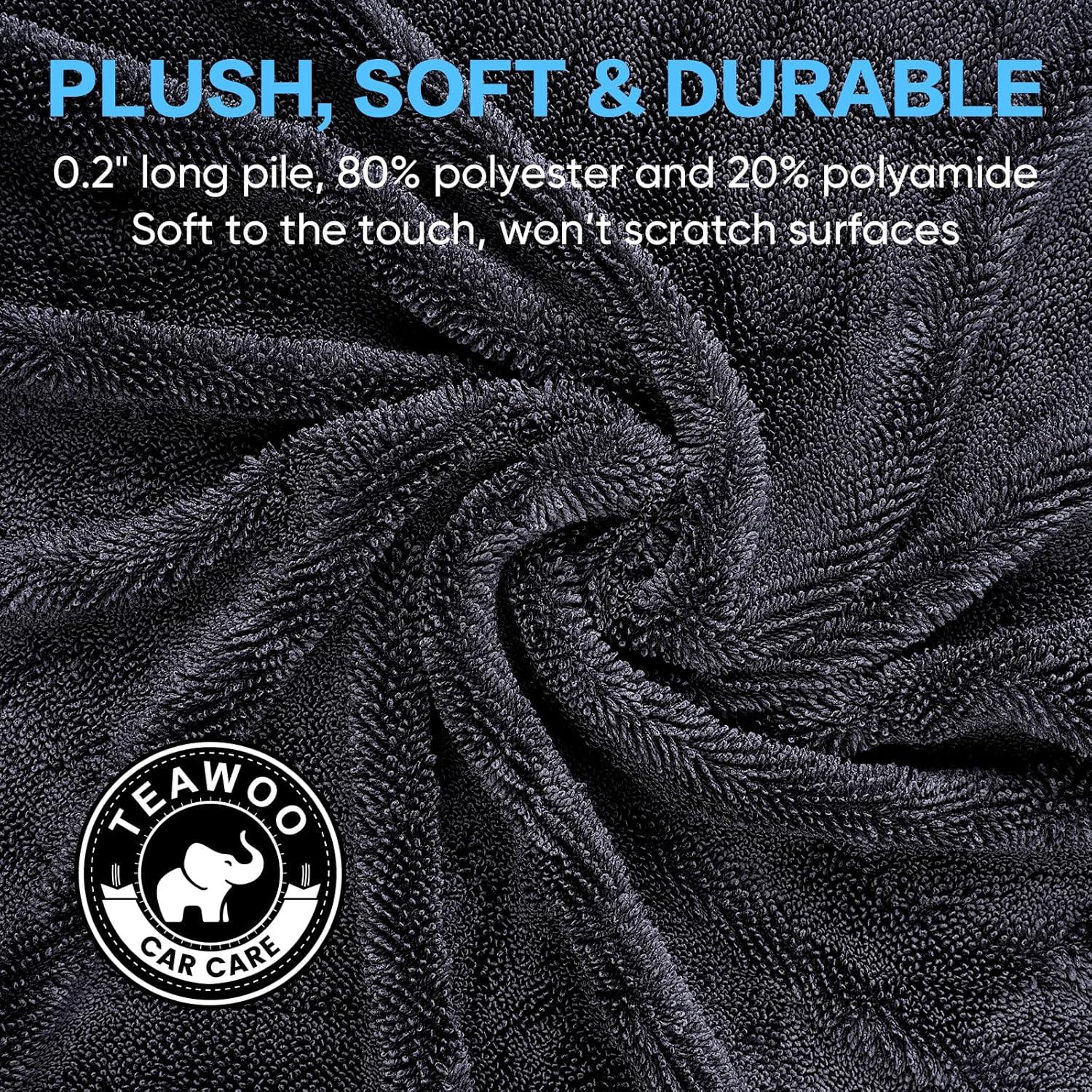 Paño de Limpieza Microfibra TEAWOO 2 Piezas 40x60 cm