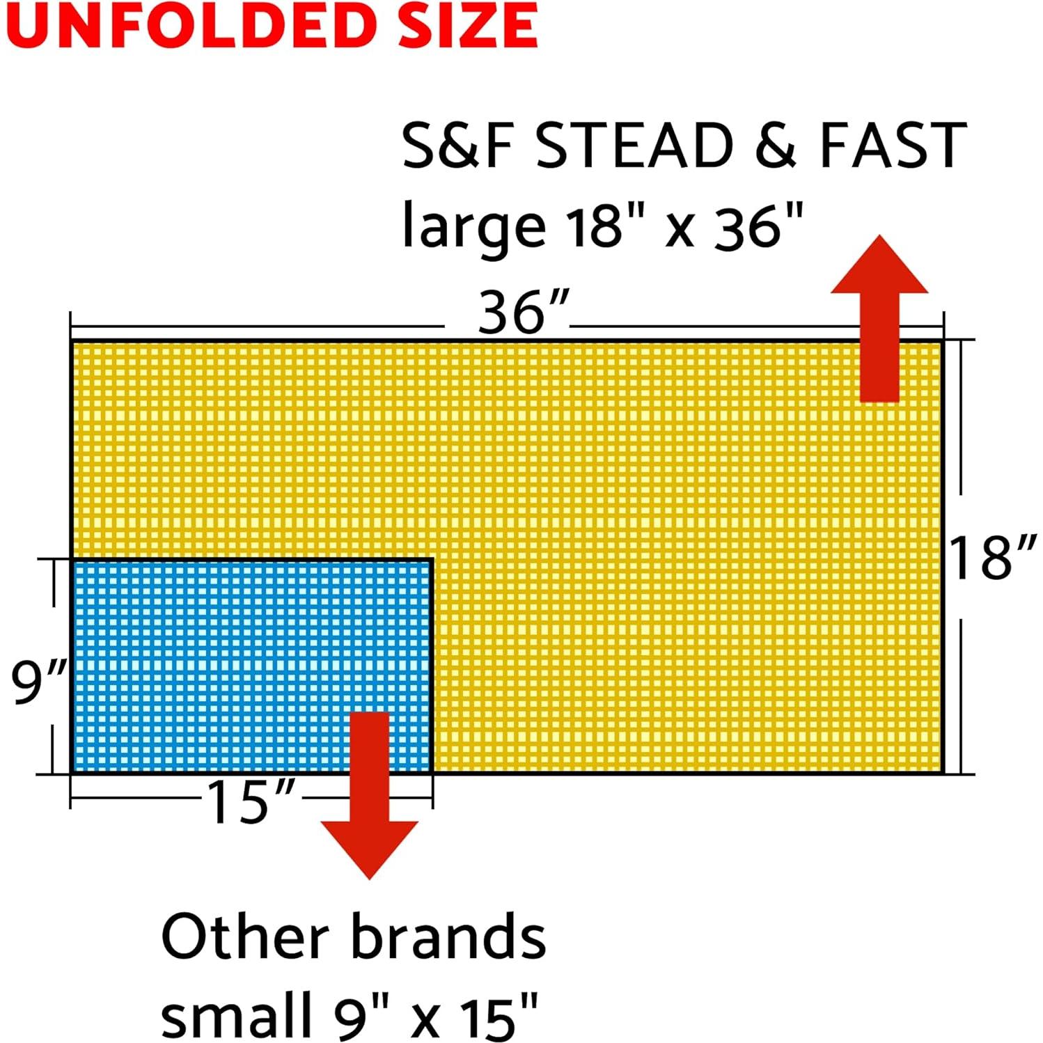 Paquete de 30 Paños Adhesivos S&F STEAD & FAST 45.72x91.44cm