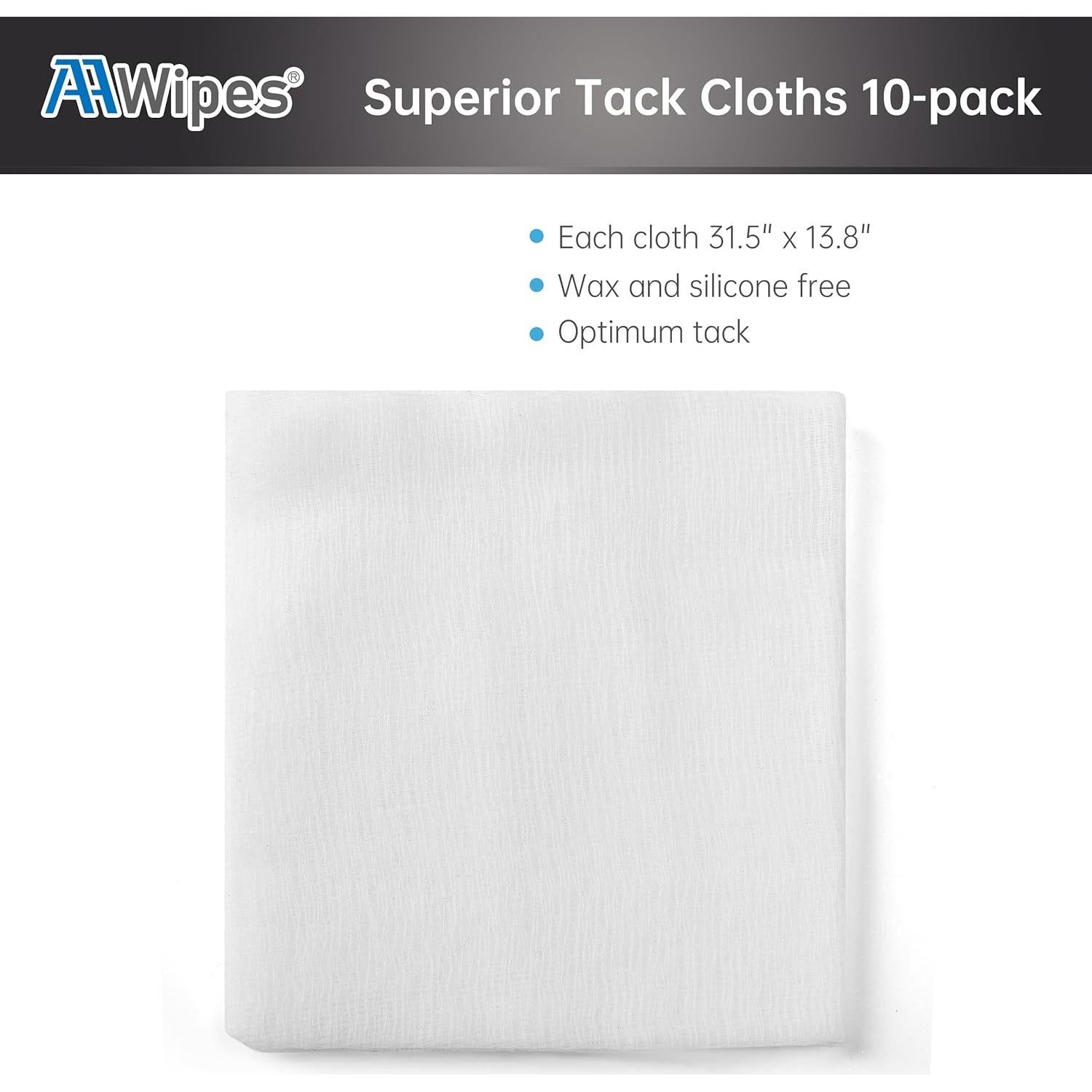 Paños Adhesivos AAwipes 35.1x80 cm - 10 Pcs Limpieza Pintura