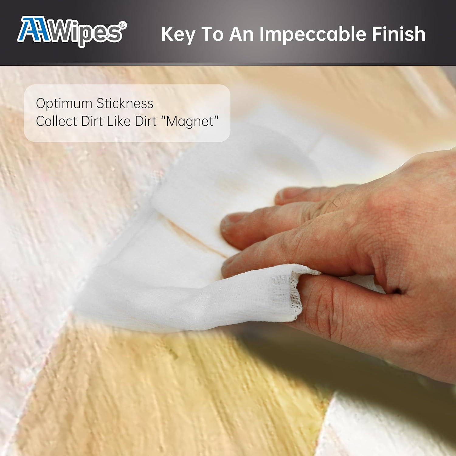 Paños Adhesivos AAwipes 35.1x80 cm - 10 Pcs Limpieza Pintura