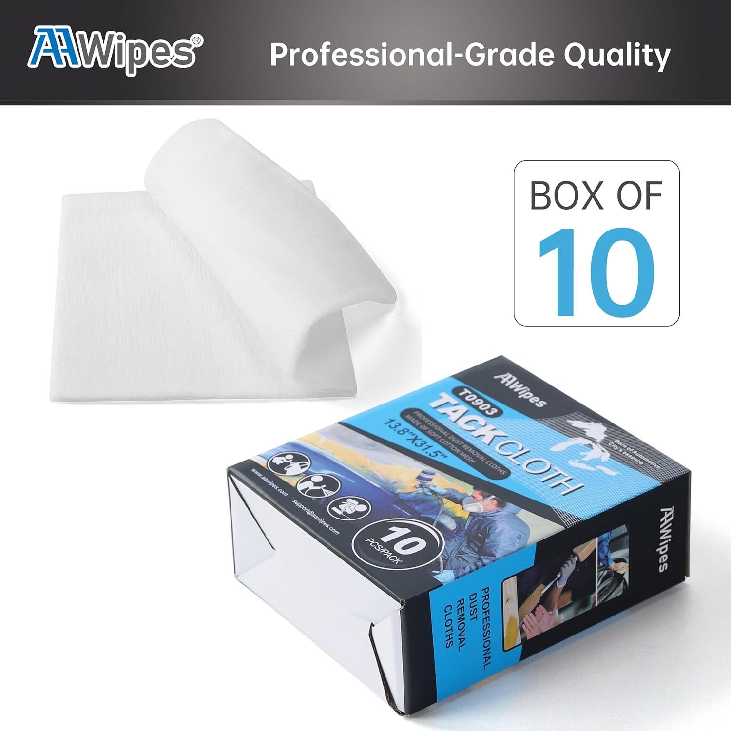 Paños Adhesivos AAwipes 35.1x80 cm - 10 Pcs Limpieza Pintura