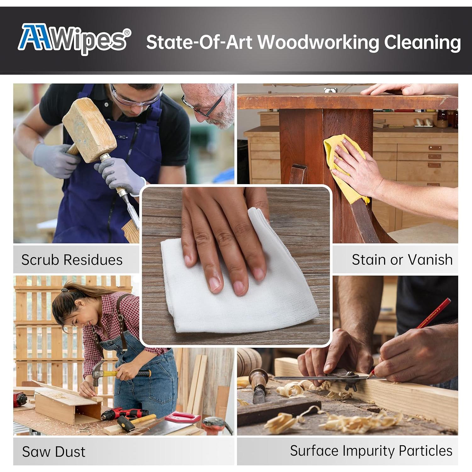 Paños Adhesivos AAwipes 35.1x80 cm - 10 Pcs Limpieza Pintura