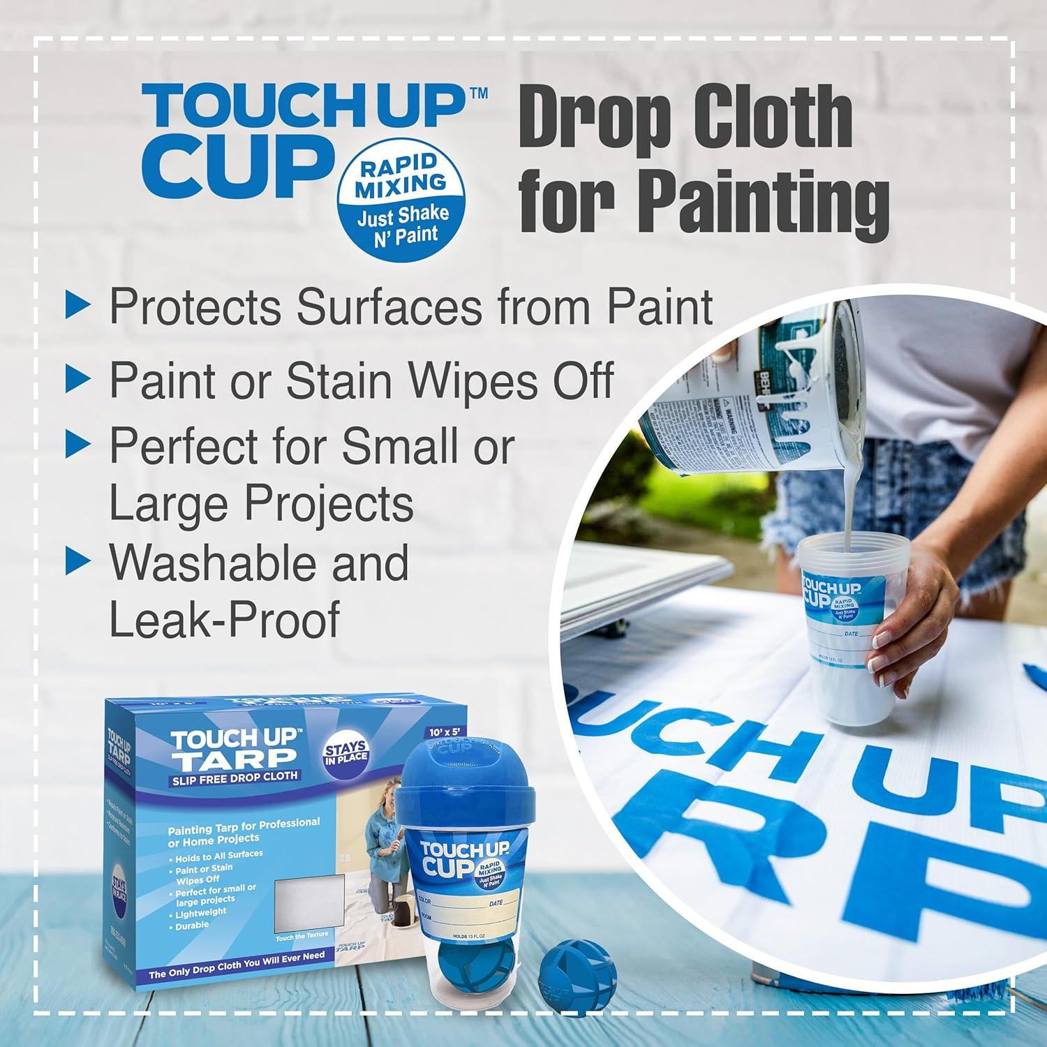 Lona de Tarp para Pintores Touch Up 3.05m x 1.52m Reutilizable