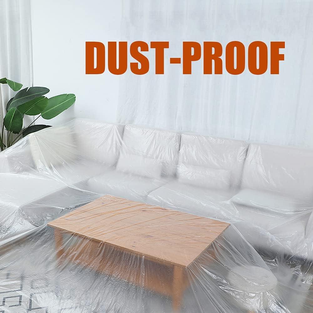 10 Lonas de Plástico Transparente Impermeable Cedolio 3.66x2.74m