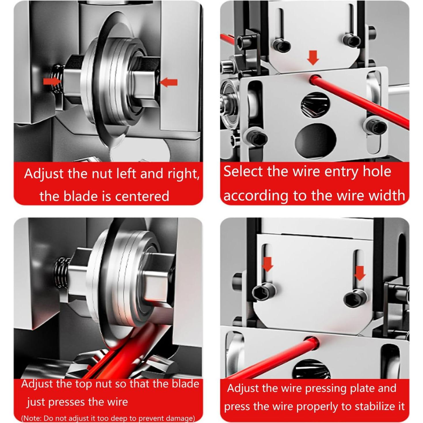 Máquina Manual Desforradora de Alambre MIUPWULA 0.15-2.54 cm