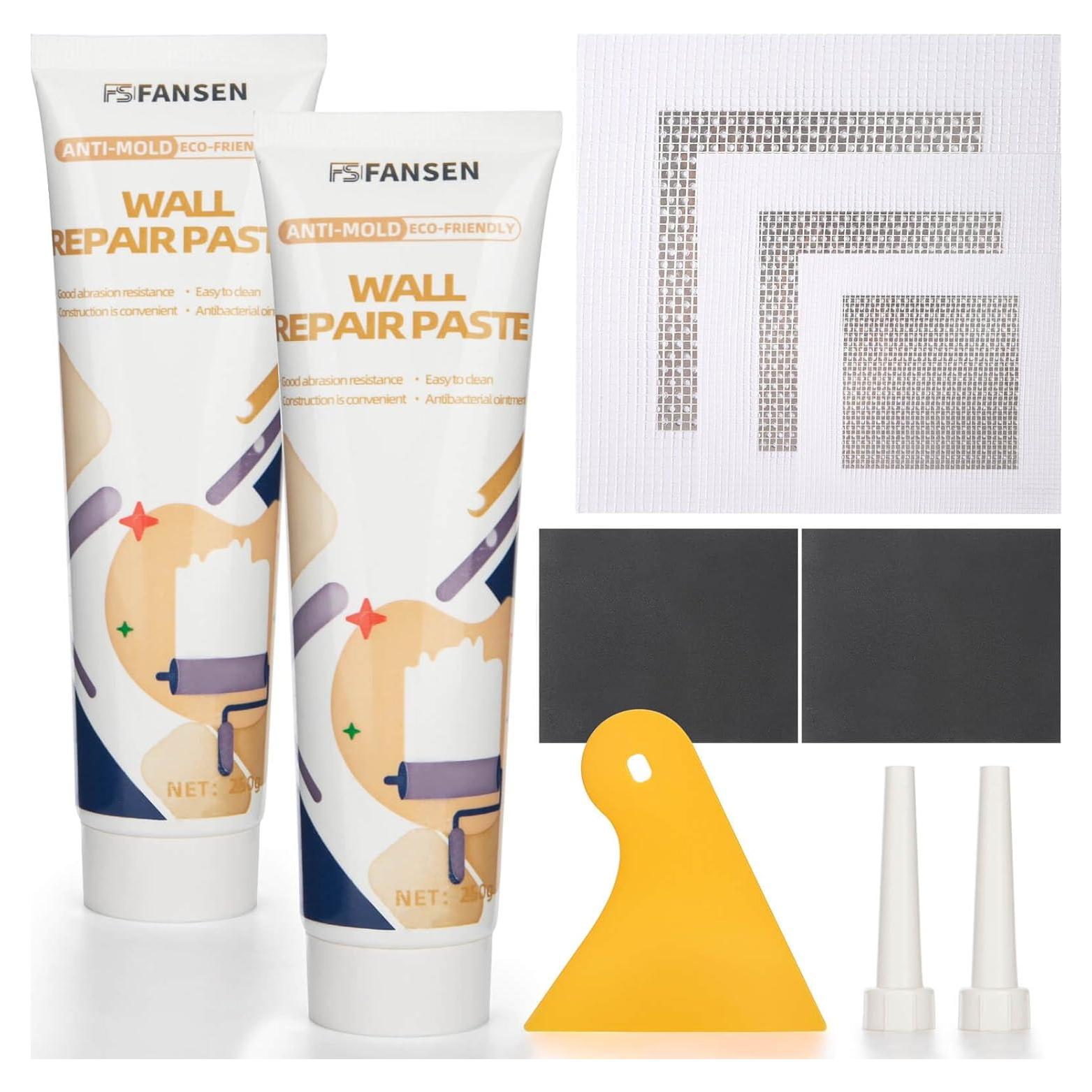 Kit de Reparación de Drywall Pshopping - 12 Piezas para Agujeros y Grietas