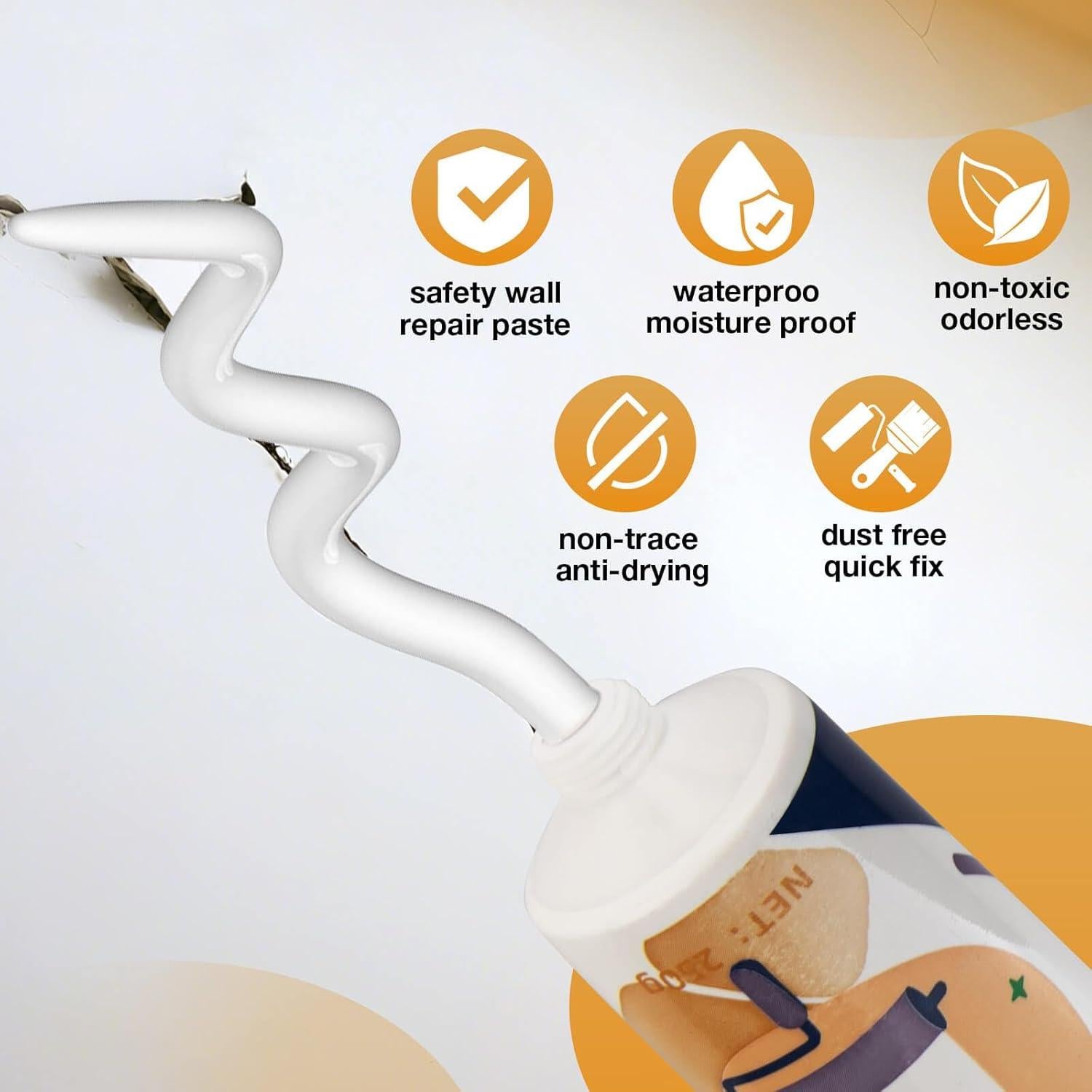 Kit de Reparación de Drywall Pshopping - 12 Piezas para Agujeros y Grietas