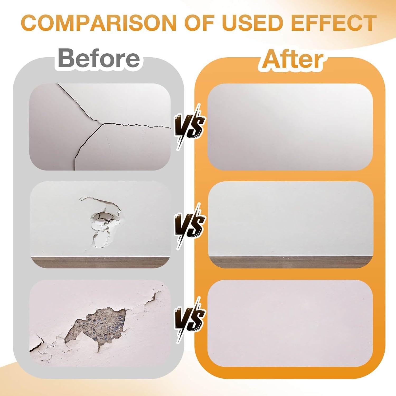 Kit de Reparación de Drywall Pshopping - 12 Piezas para Agujeros y Grietas