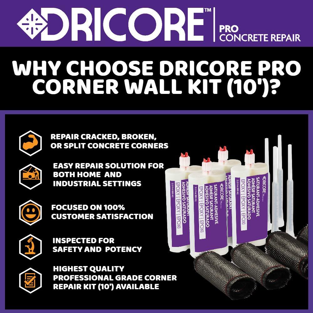 Kit de Reparación de Esquinas de Concreto DRICORE PRO 3.05 m