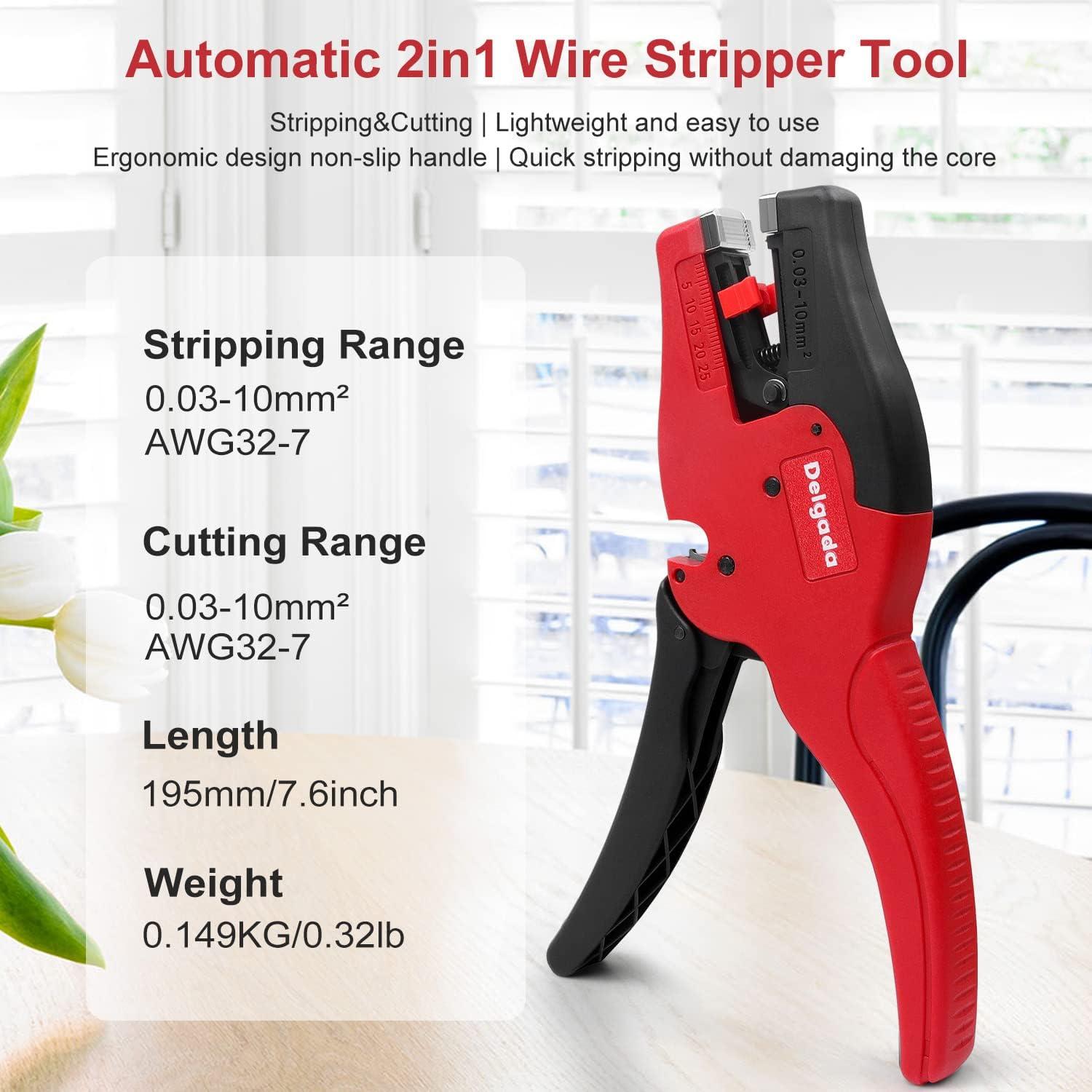 Pelacables Automático Delgada D-3 7-32 AWG Ergonómico