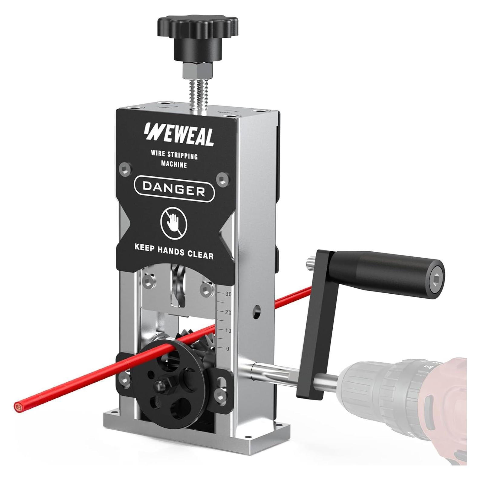 Destripador de Cables WEWEAL 0.06-1.18" Manual y Taladro