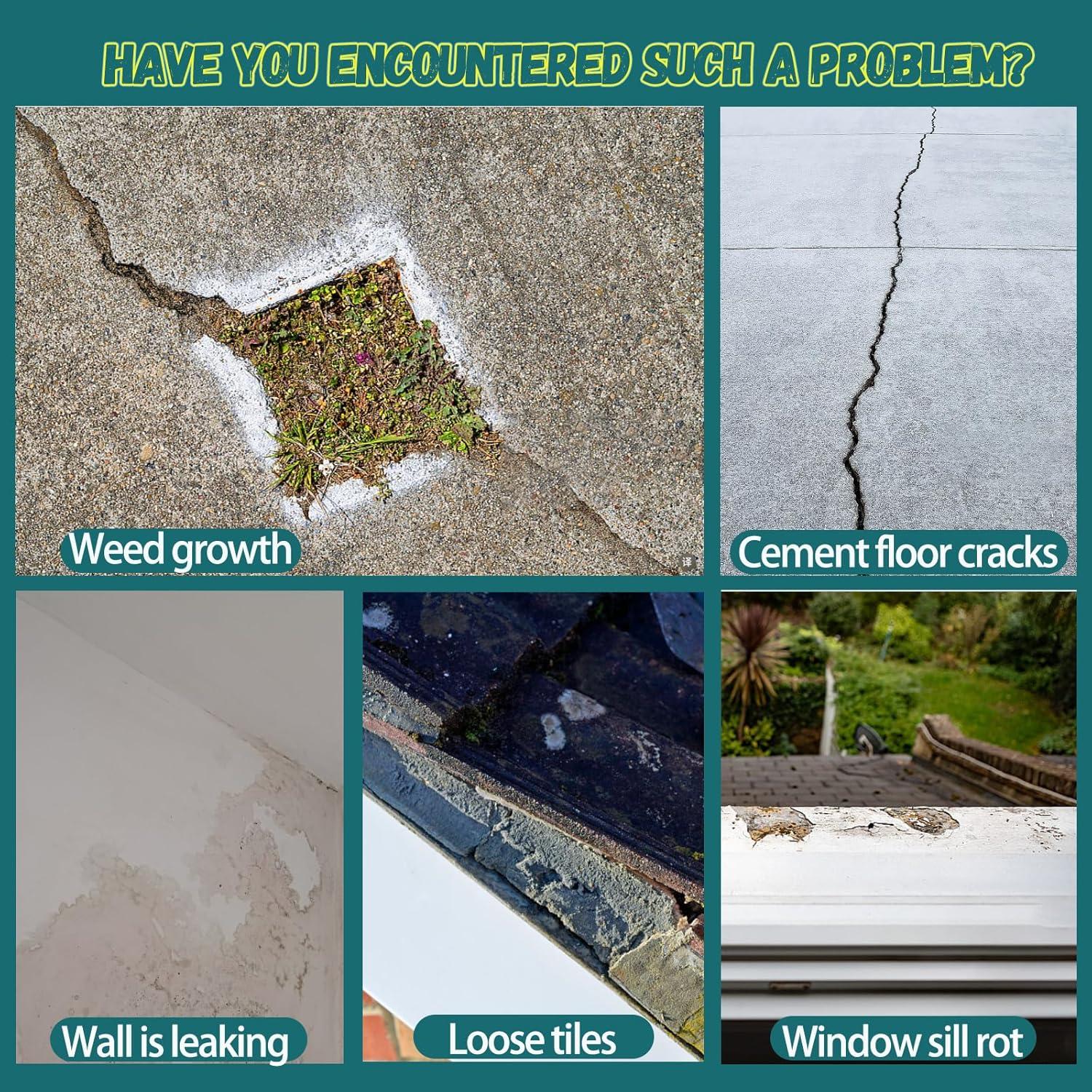 Sellador Impermeable Relleno de Grietas Concreto 1.5Kg Qiveaory