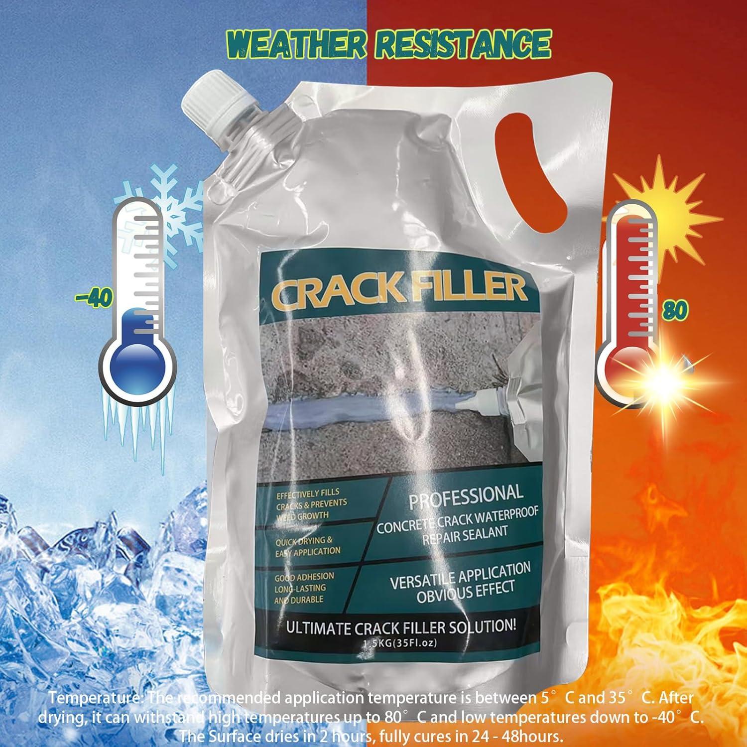 Sellador Impermeable Relleno de Grietas Concreto 1.5Kg Qiveaory