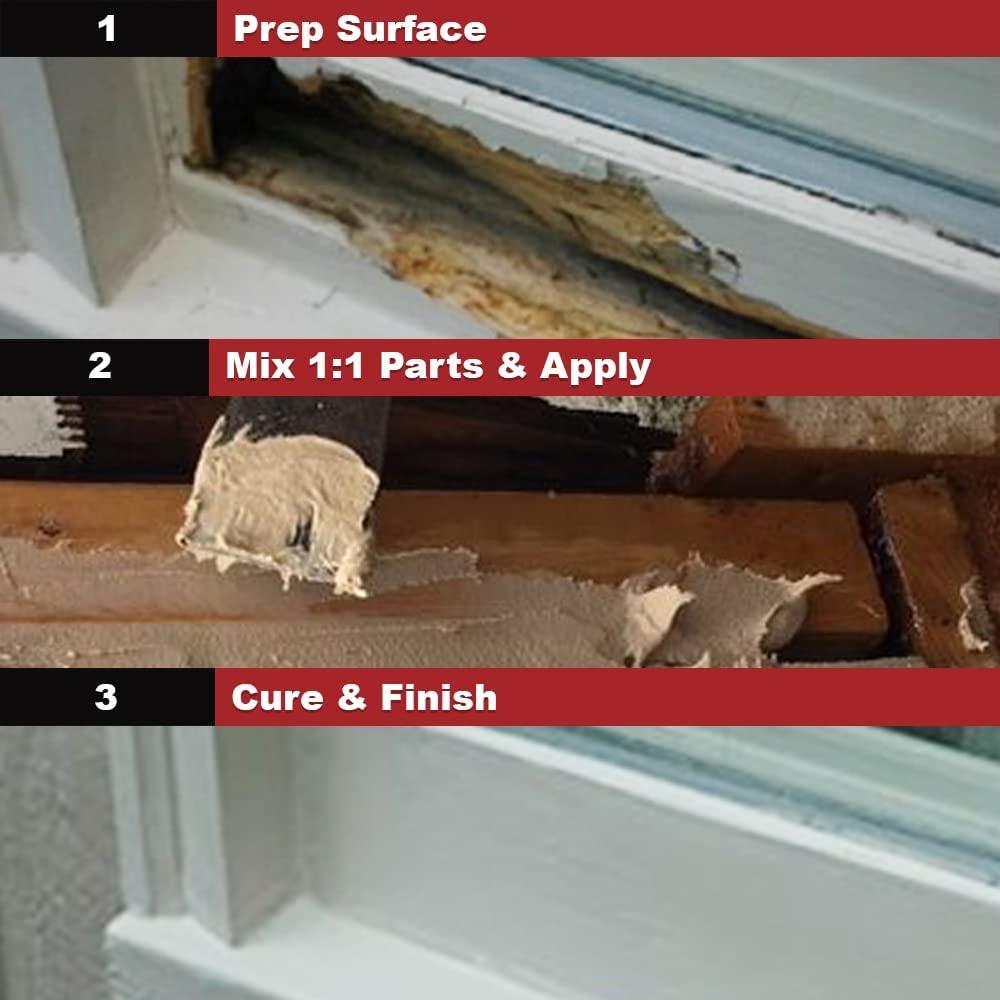 Kit de Pasta Epóxica PC-Woody 170 g para Reparación de Madera