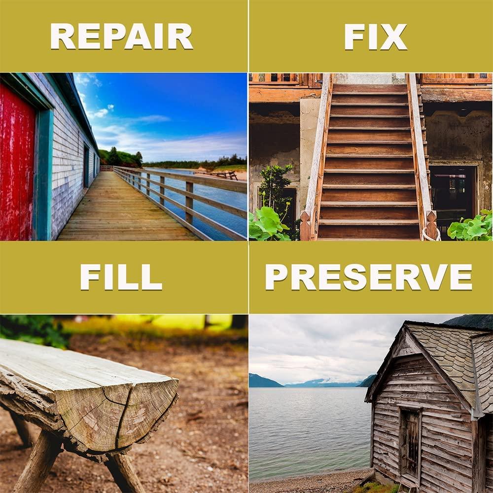 Kit de Pasta Epóxica PC-Woody 170 g para Reparación de Madera