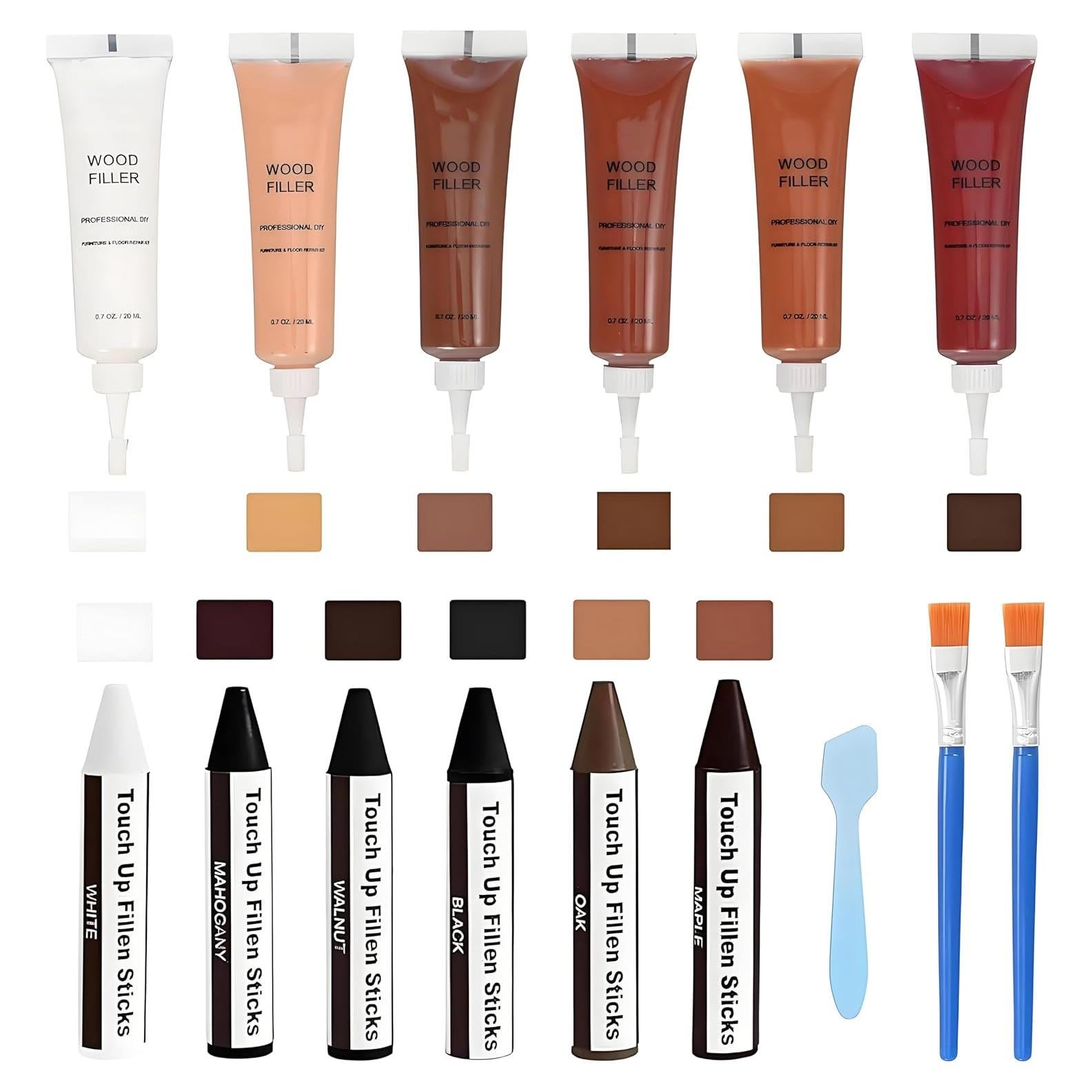 Kit de Reparación de Madera Kenbry - 12 Colores para Muebles