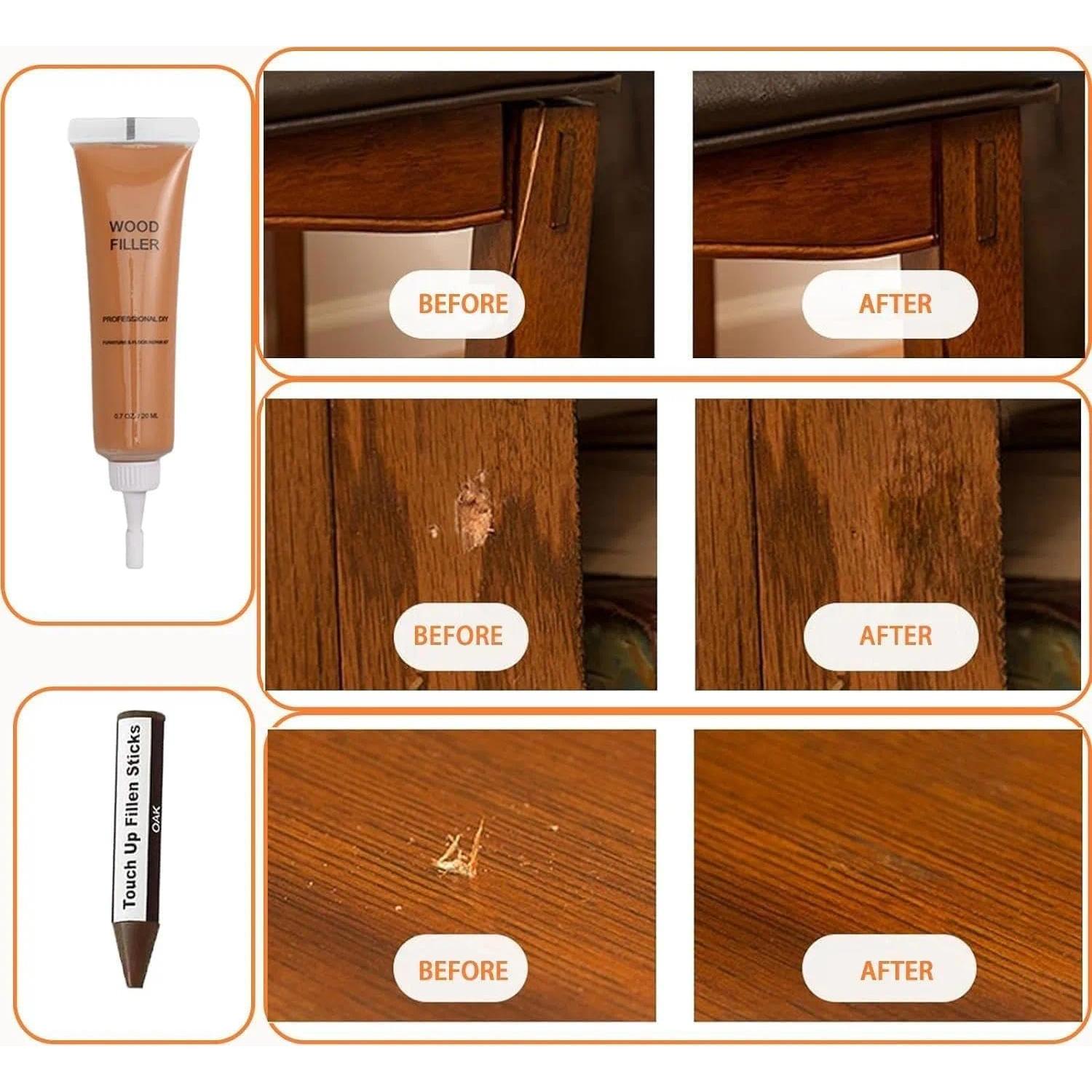 Kit de Reparación de Madera Kenbry - 12 Colores para Muebles