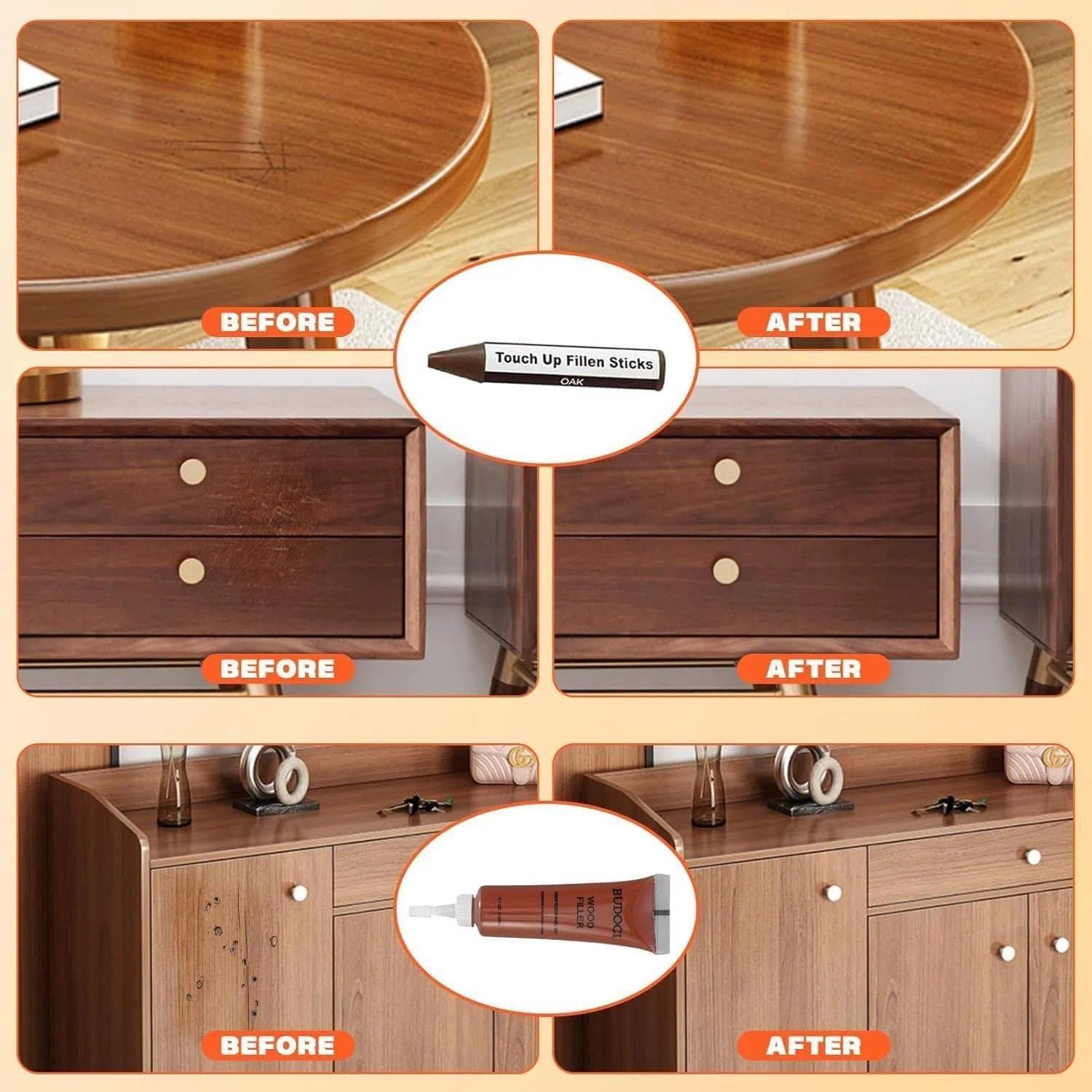 Kit de Reparación de Madera Kenbry - 12 Colores para Muebles