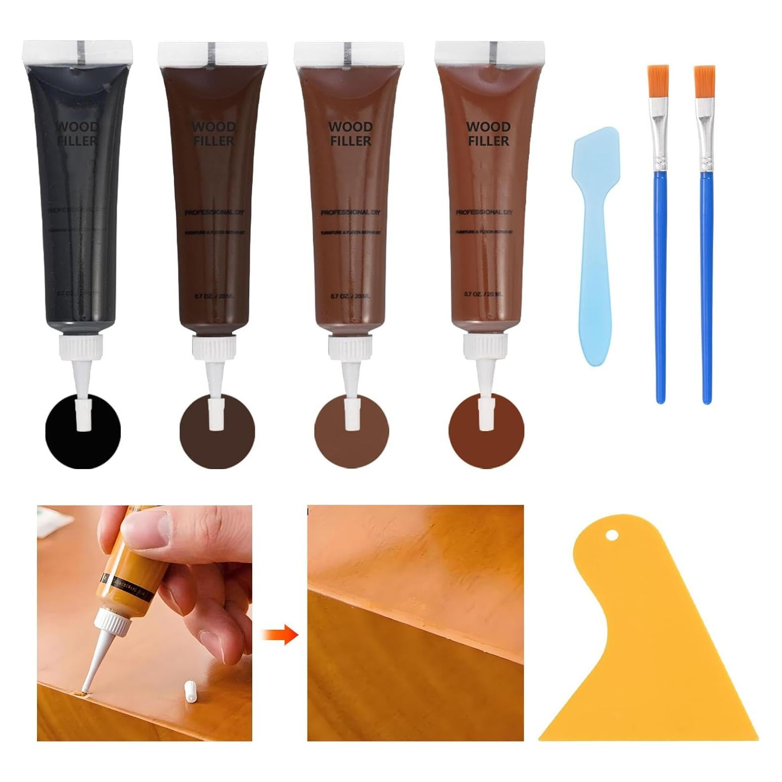 Kit de Reparación de Madera Kenbry - 4 Colores para Rayones