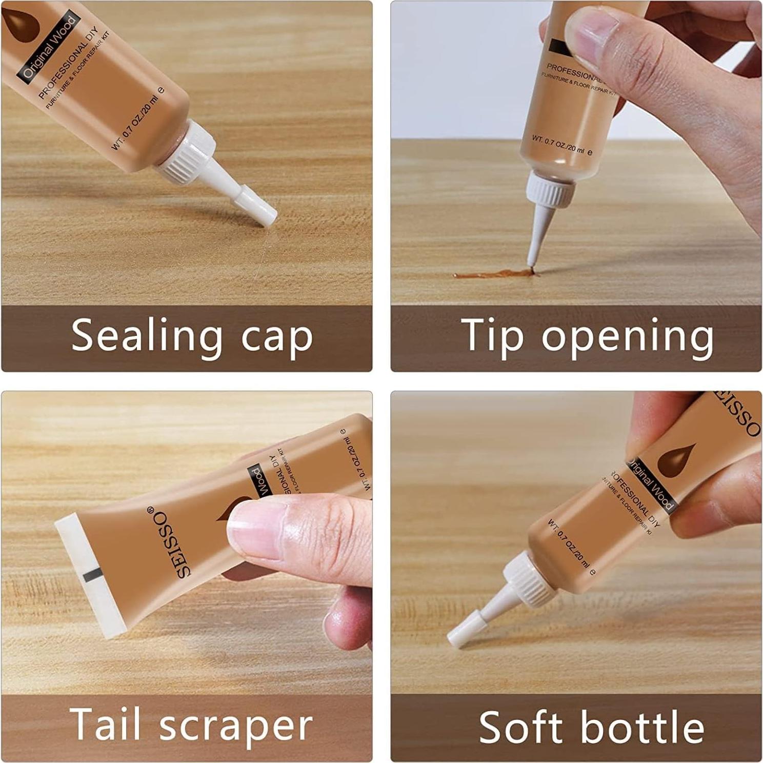 Kit de Reparación de Madera SEISSO 12 Colores para Muebles