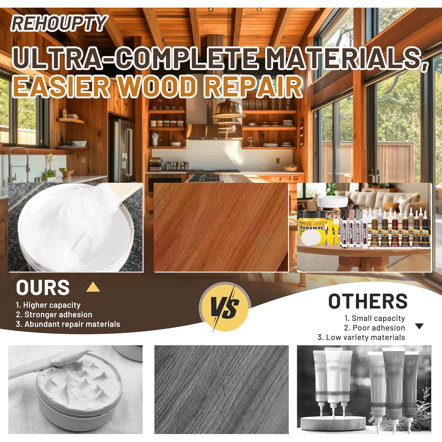 Kit de Reparación de Madera Hangzhou - 12 Colores Relleno
