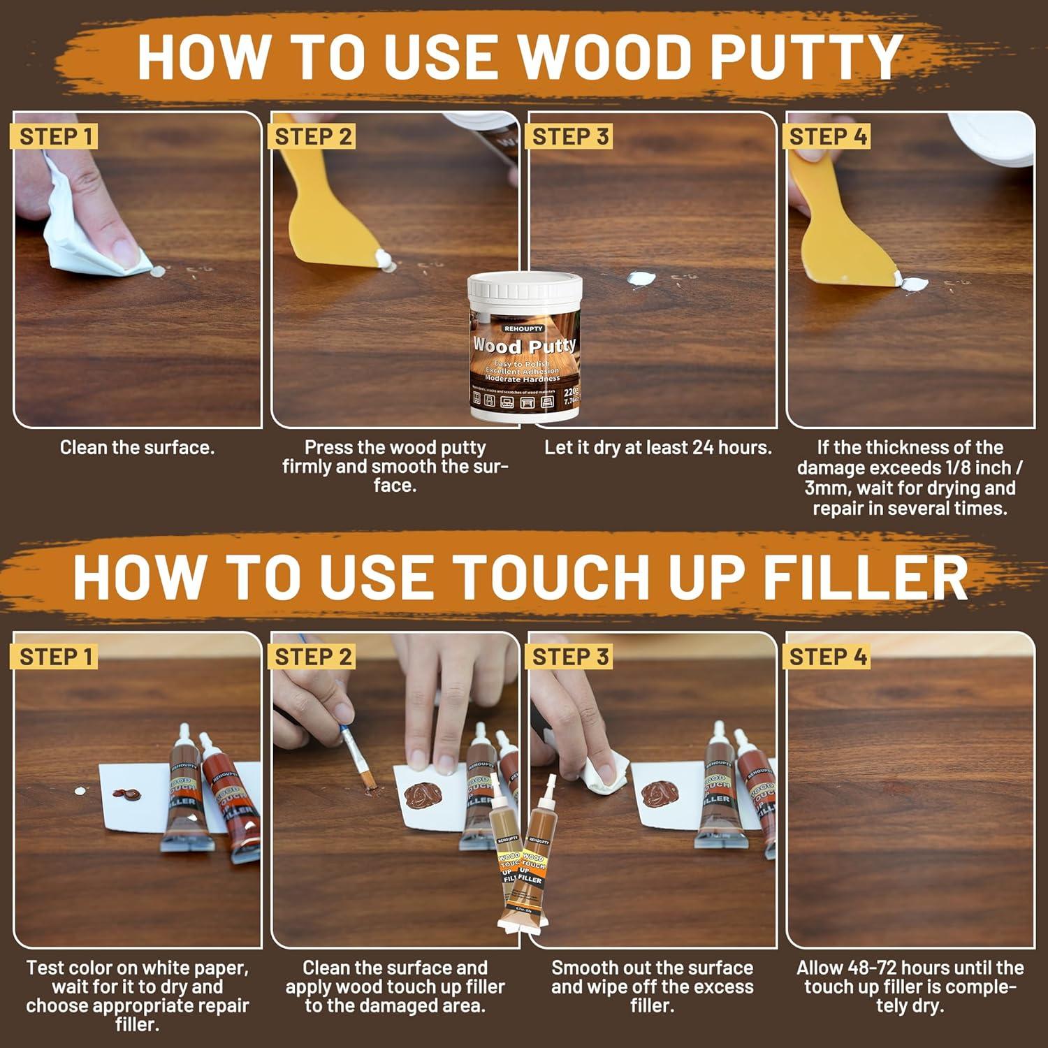 Kit de Reparación de Madera Hangzhou - 12 Colores Relleno