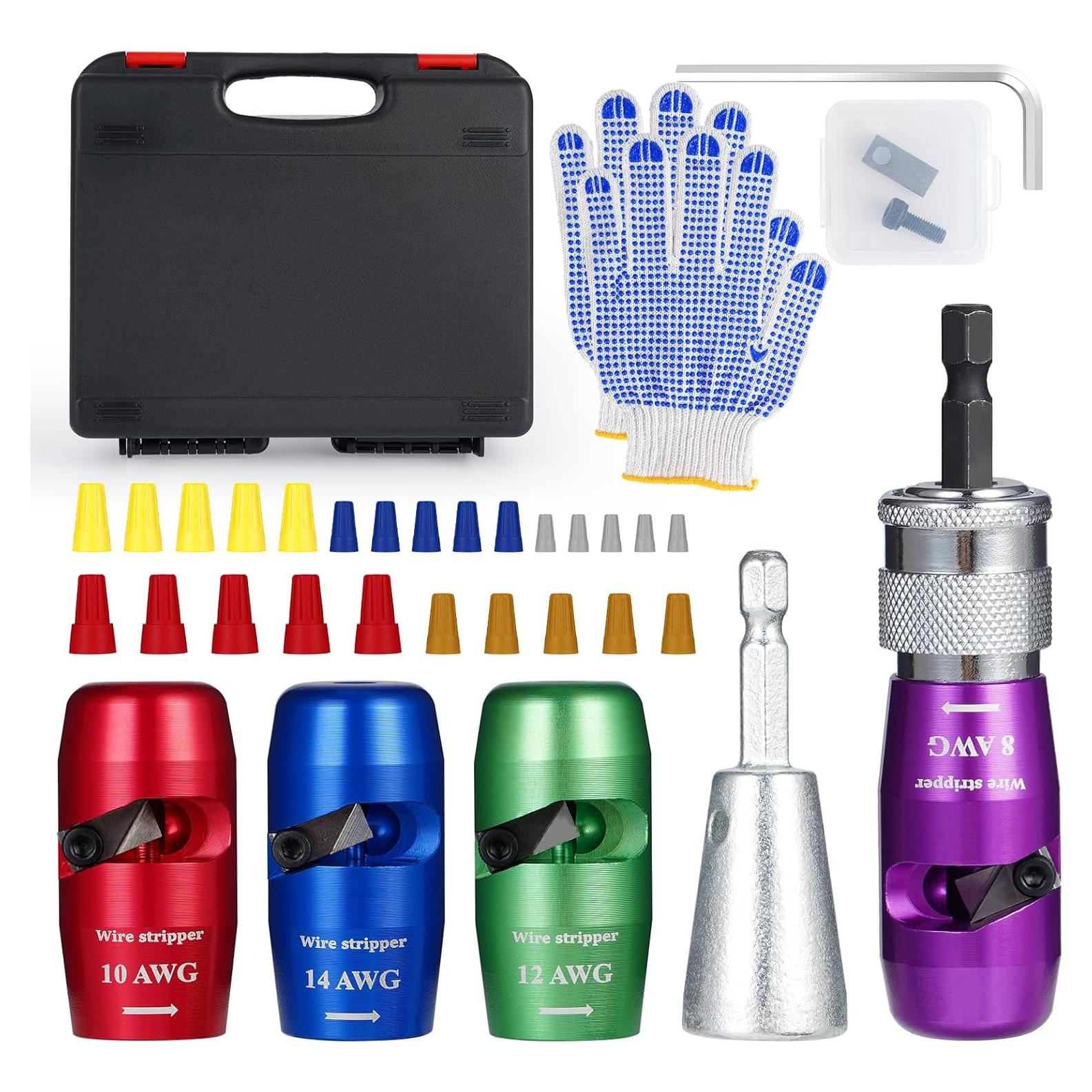 Desforrador de Cables FACULX 14-12-10-8 AWG con Guantes