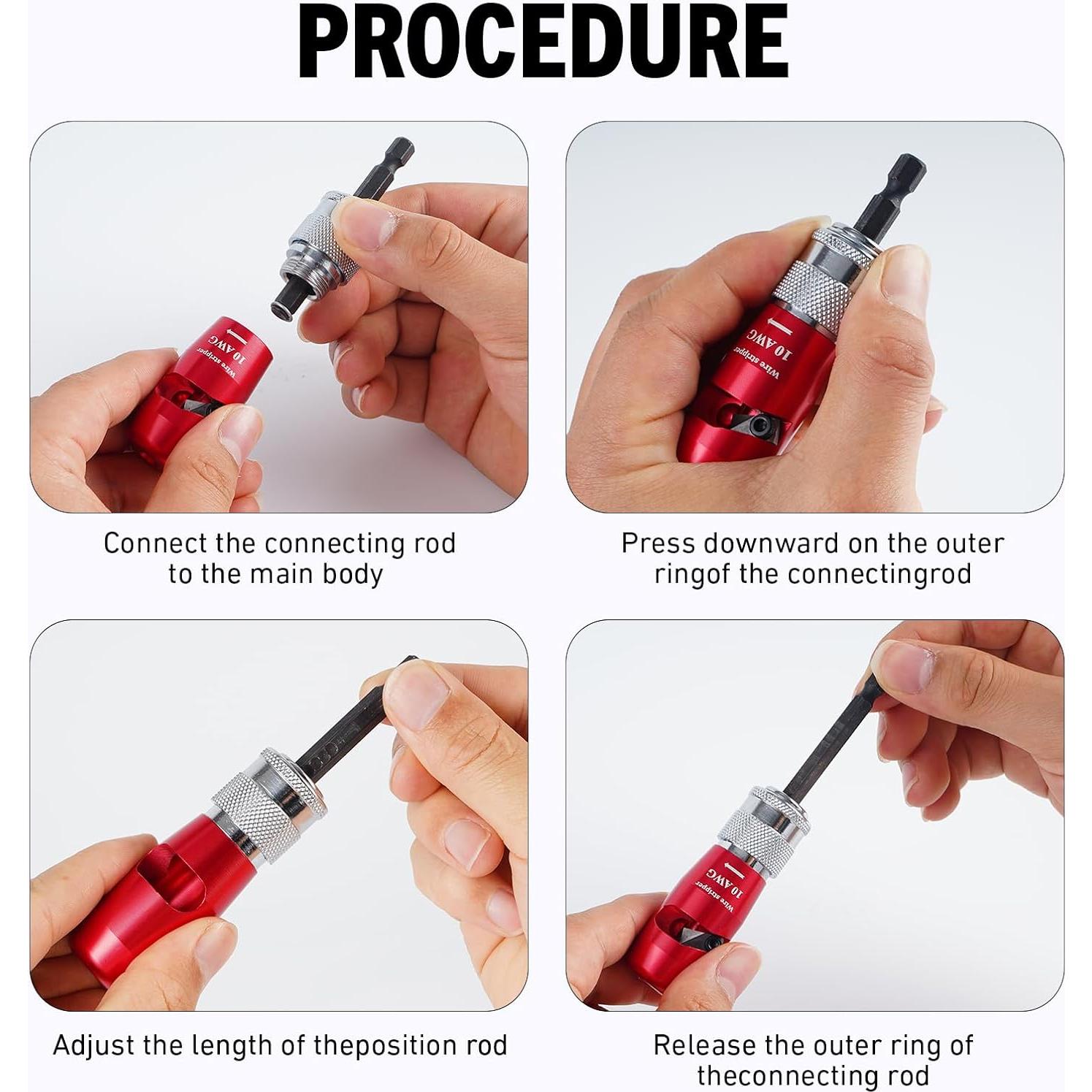 Desforrador de Cables FACULX 14-12-10-8 AWG con Guantes