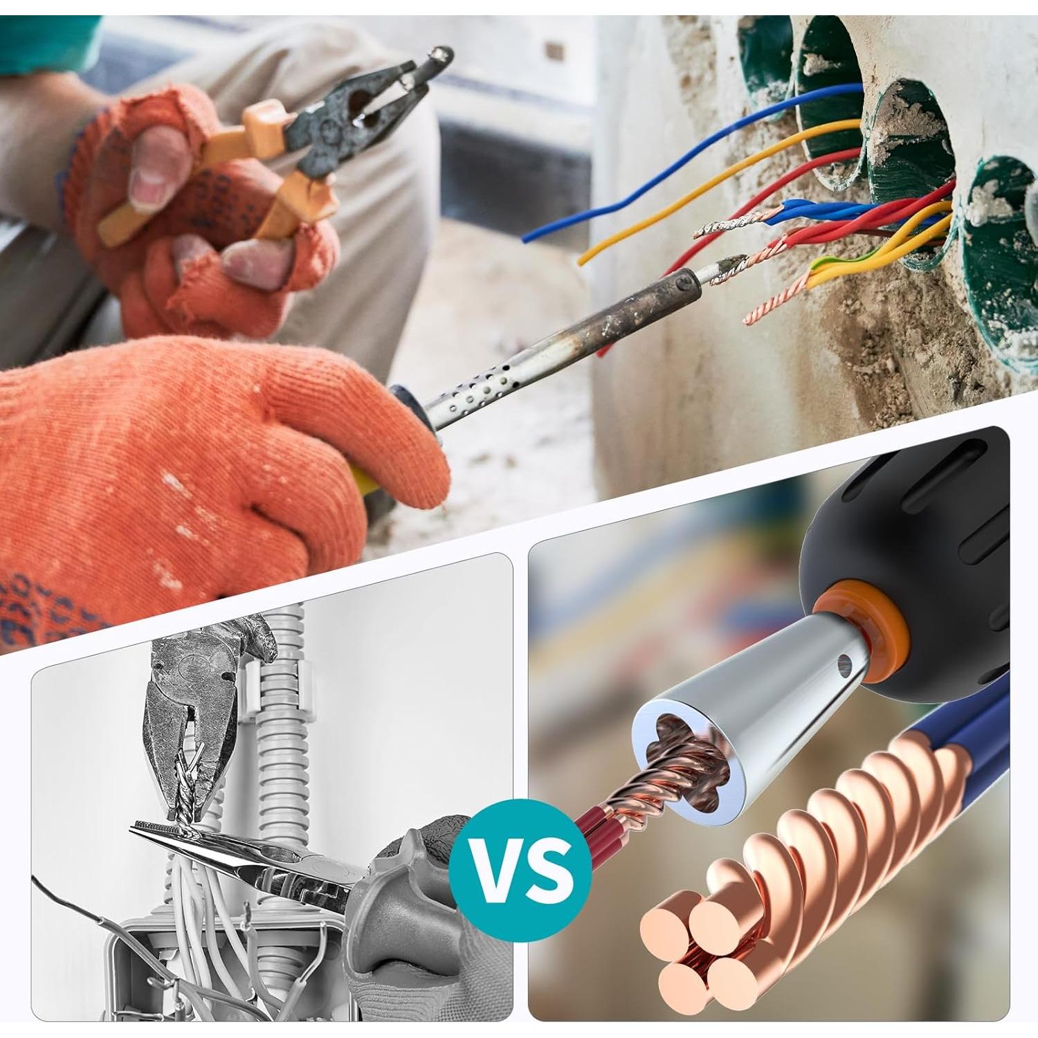 Desforrador de Cables FACULX 14-12-10-8 AWG con Guantes