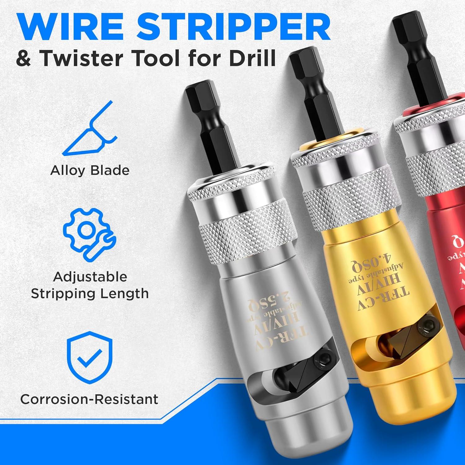 Herramienta Desforradora y Retorcedora ECWatts para Taladro