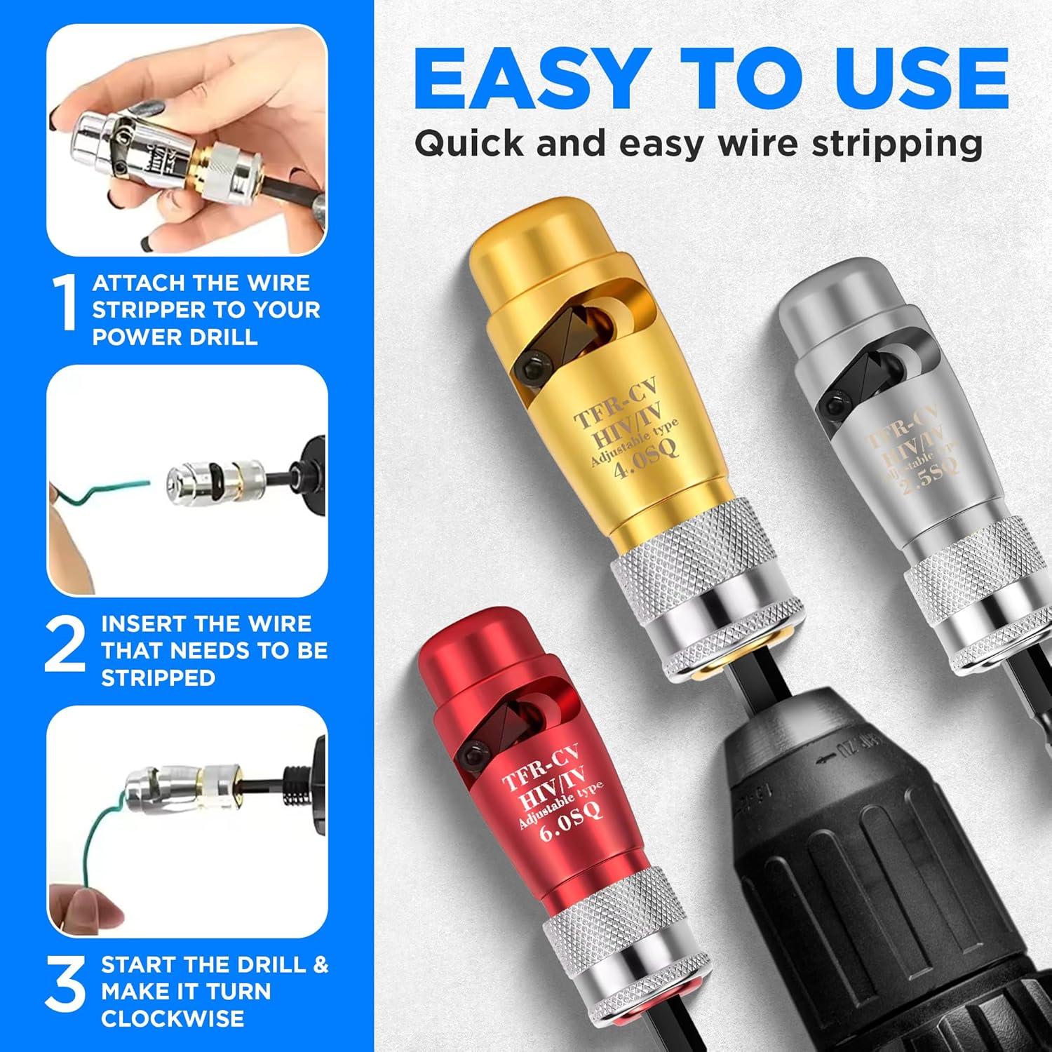 Herramienta Desforradora y Retorcedora ECWatts para Taladro