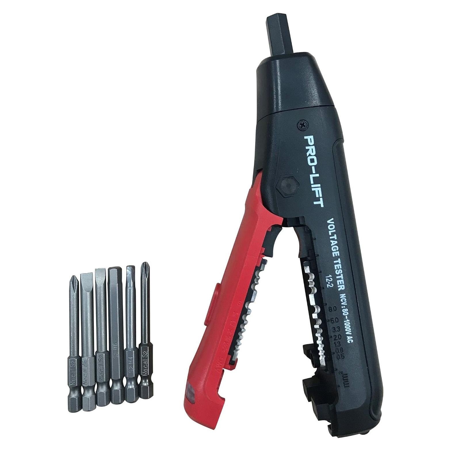 Probador de Voltaje y Pelacables Pro-Lift MPS09001 4 en 1