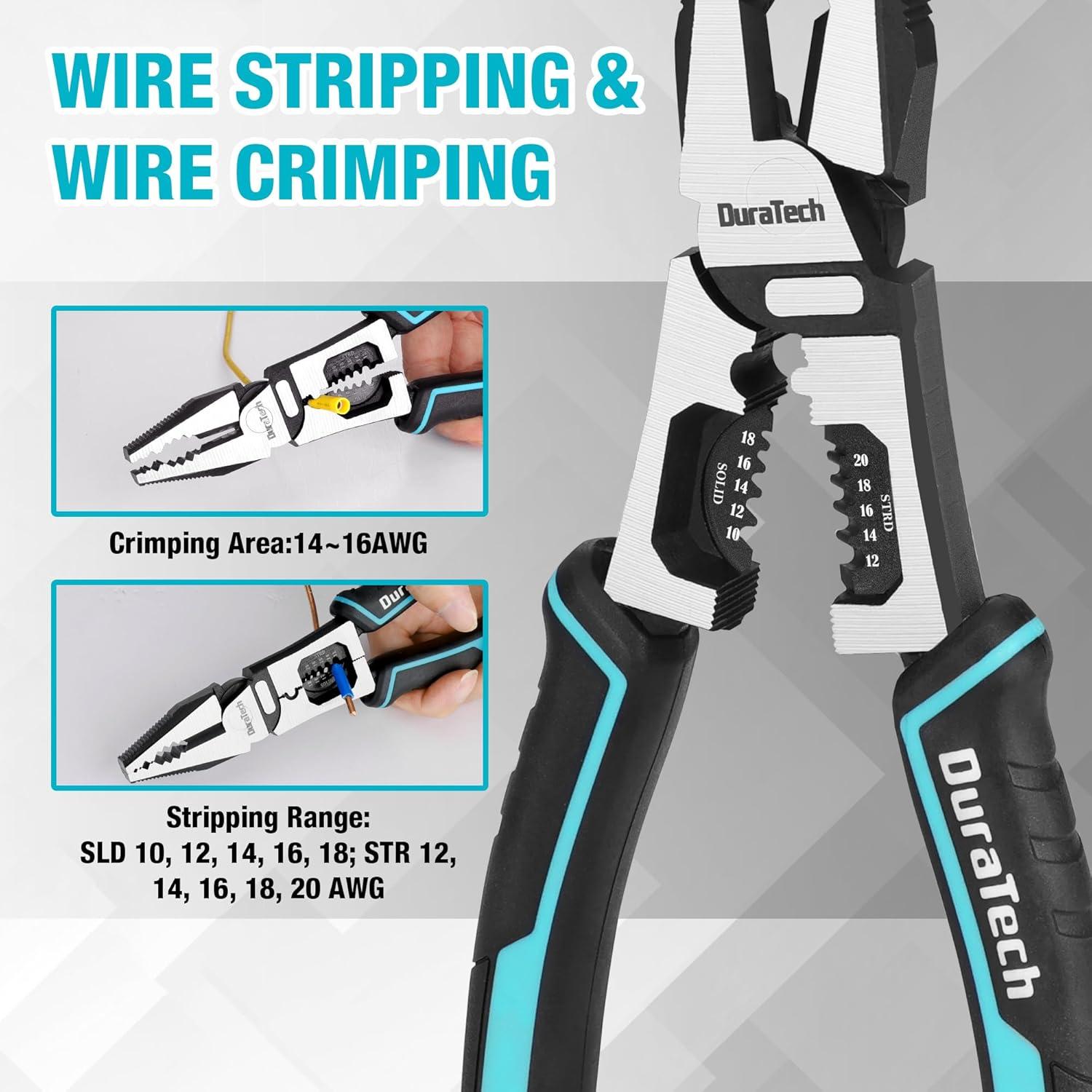 Juego de Alicates Multifuncionales DURATECH 3 Piezas 21.6 cm